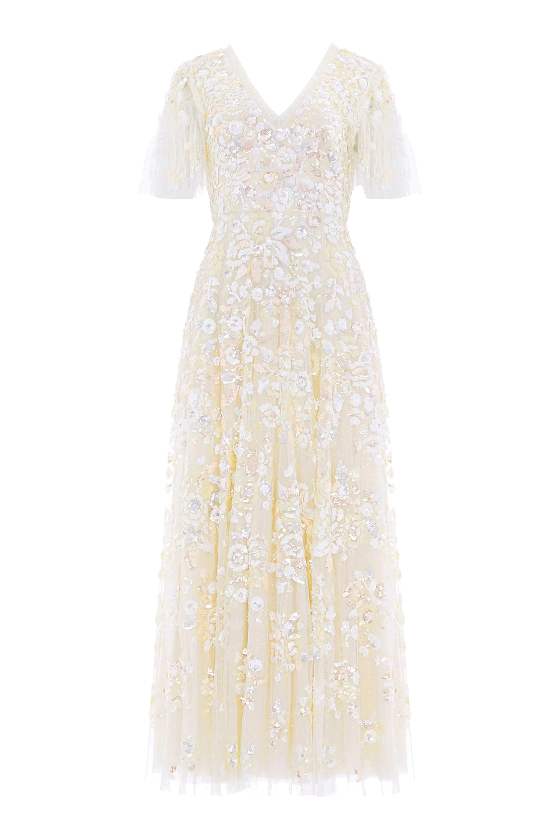 Sequin Paradise Short Sleeve Gown