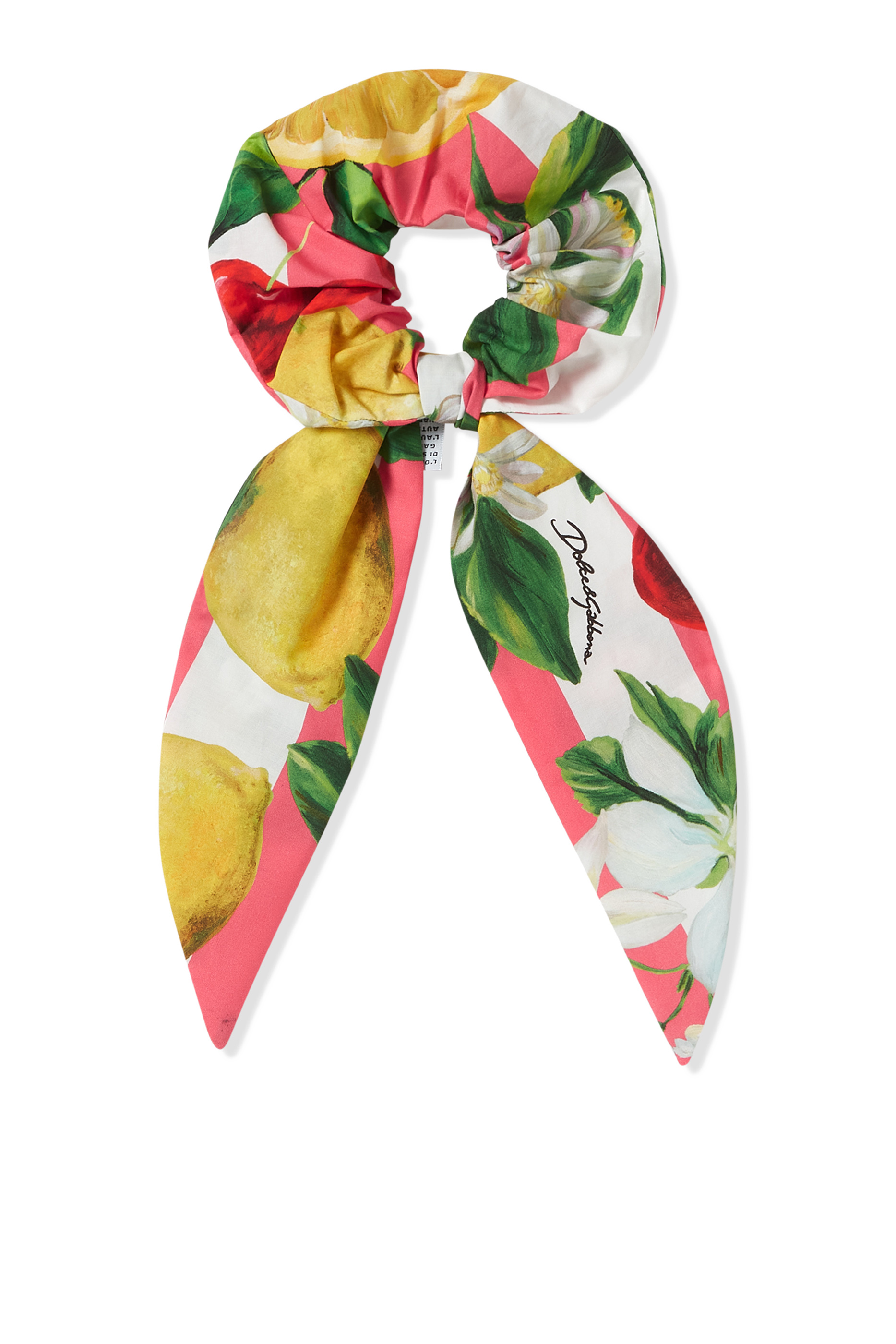 Kids Floral & Fruit-Print Scrunchie