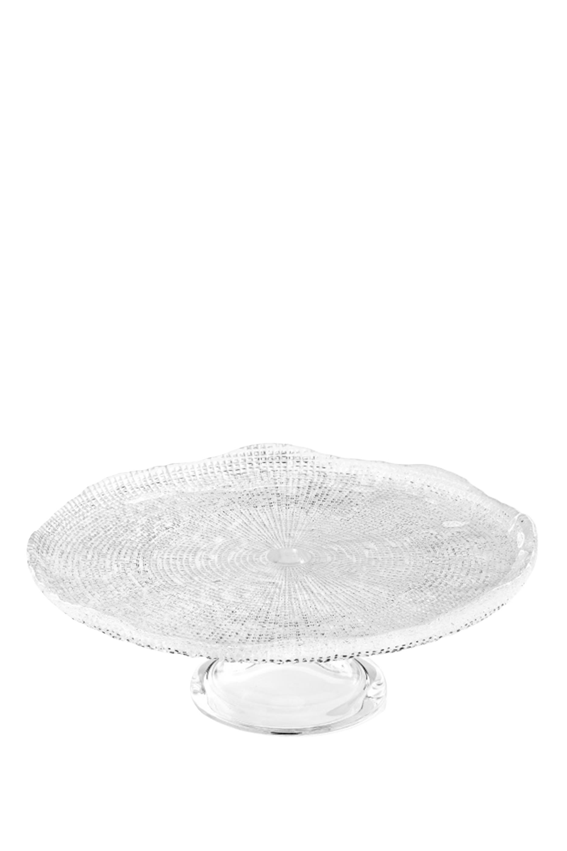 Diamante Clear Footed Cake Plate