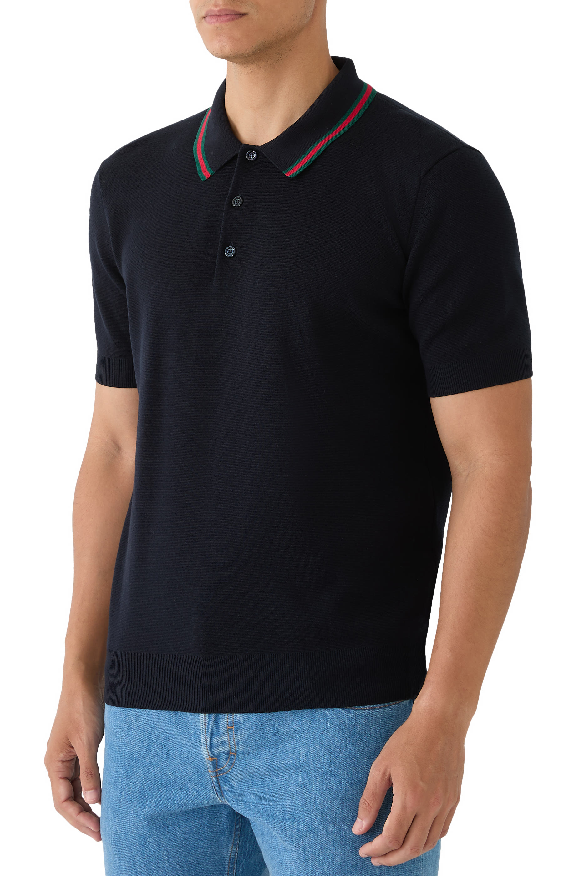 Silk Cotton Polo Shirt