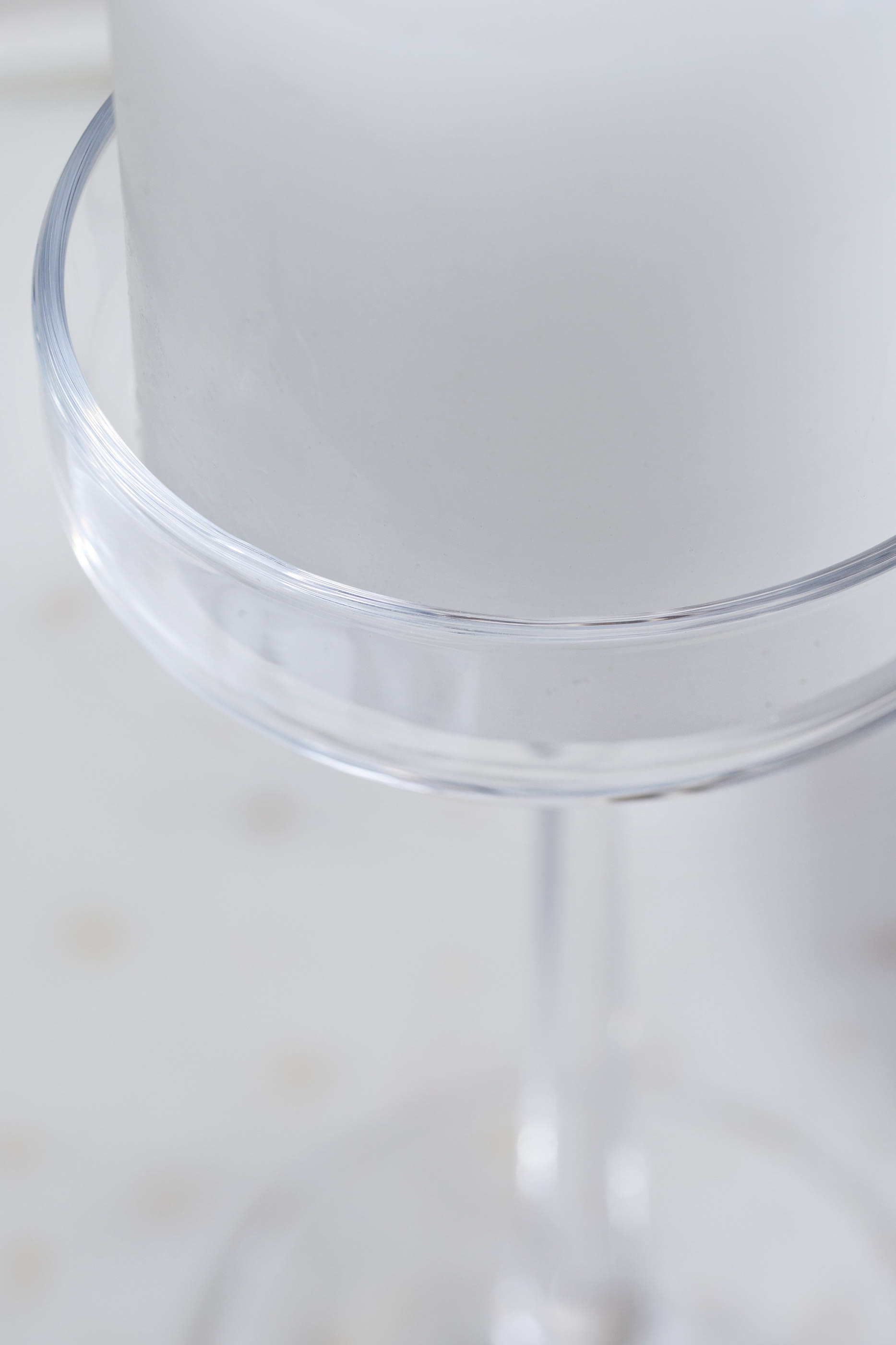 Large Glass Pillar Candle Holder