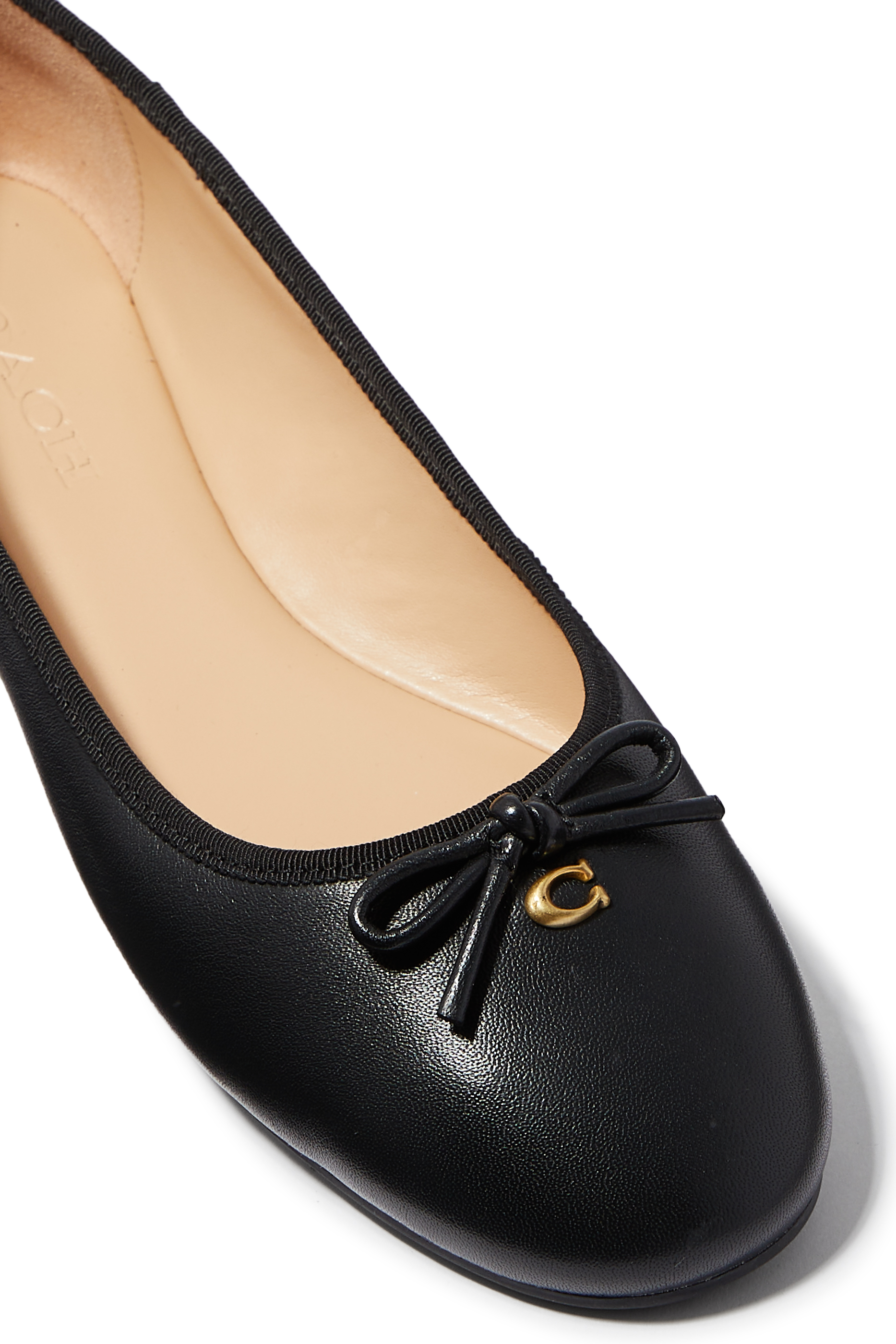 Abigail Leather Ballerina Flats