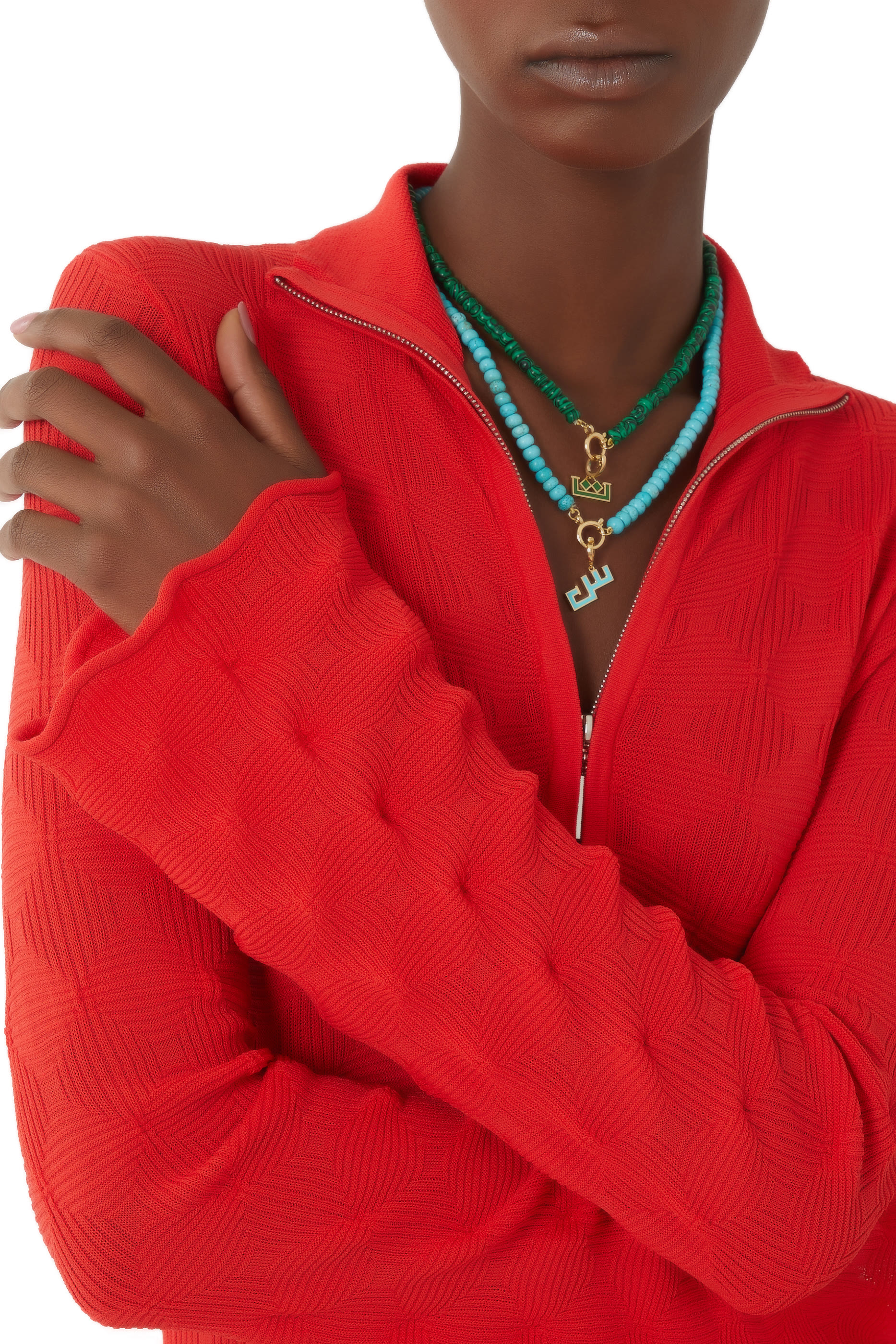 Malachite Beaded Necklace