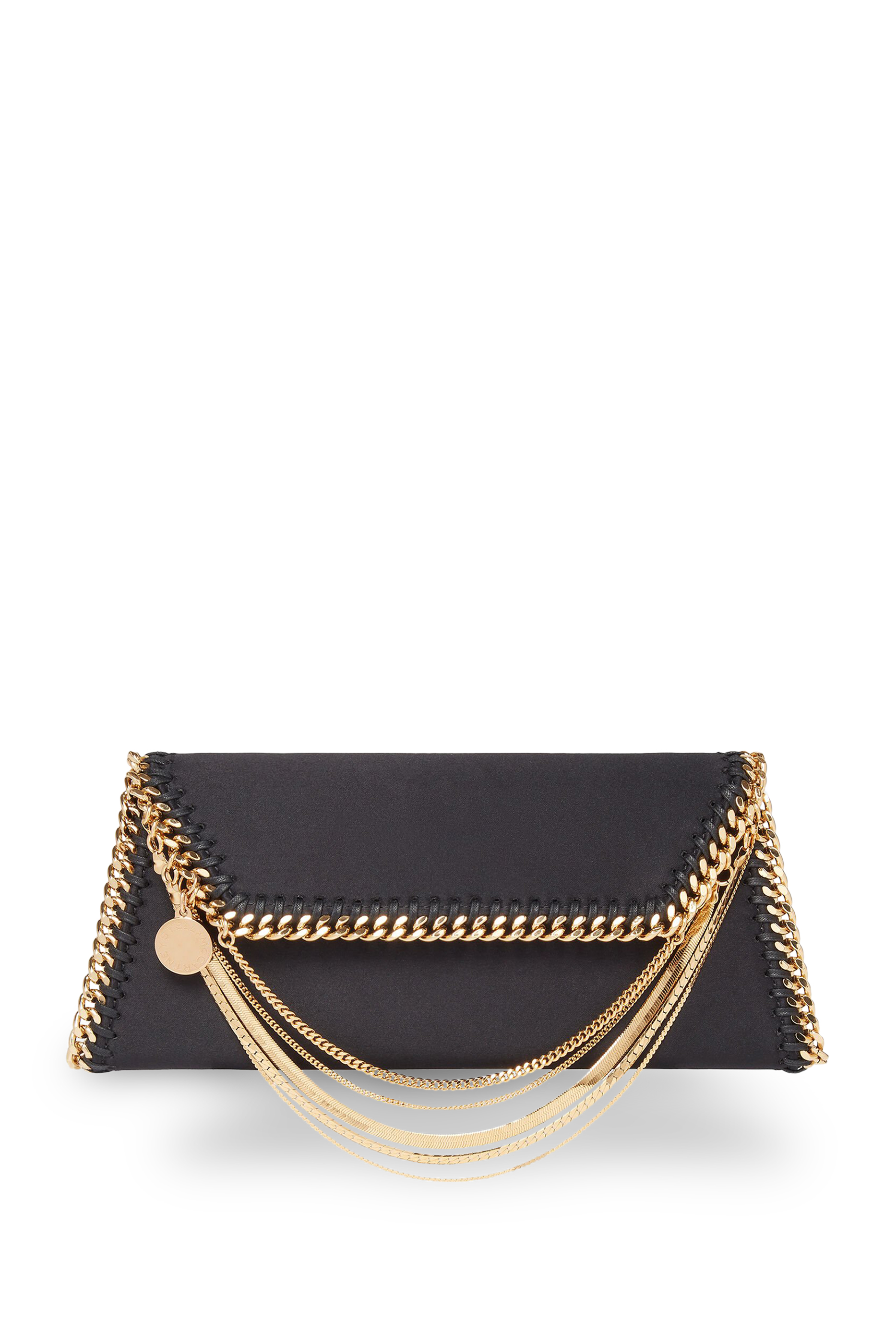 Falabella Multi-Chain Satin Clutch