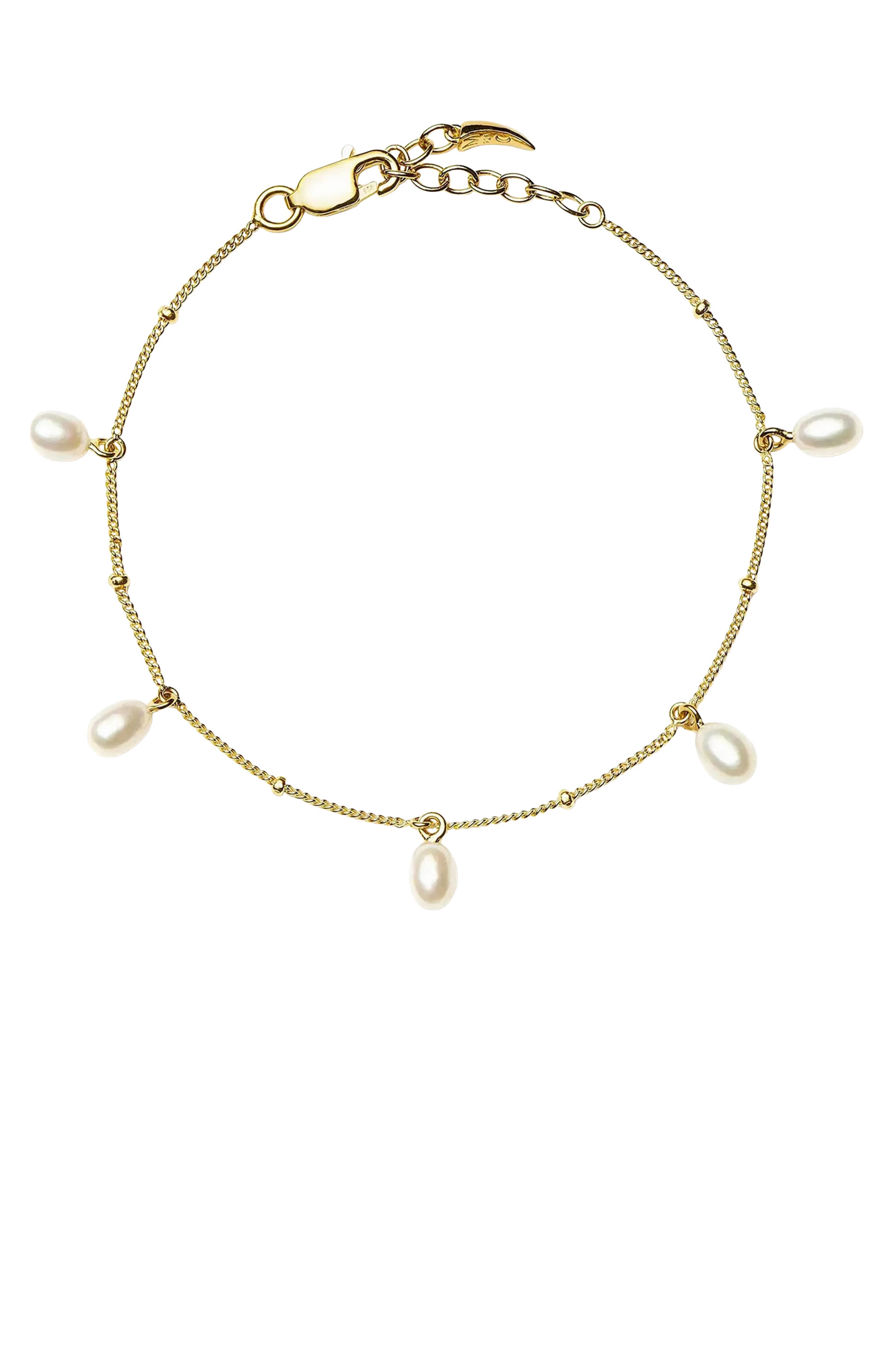 Pearl Baya Baroque Chain Bracelet, 18ct Recycled Gold Vermeil on Recycled Sterling Silver & Baroque Pearls