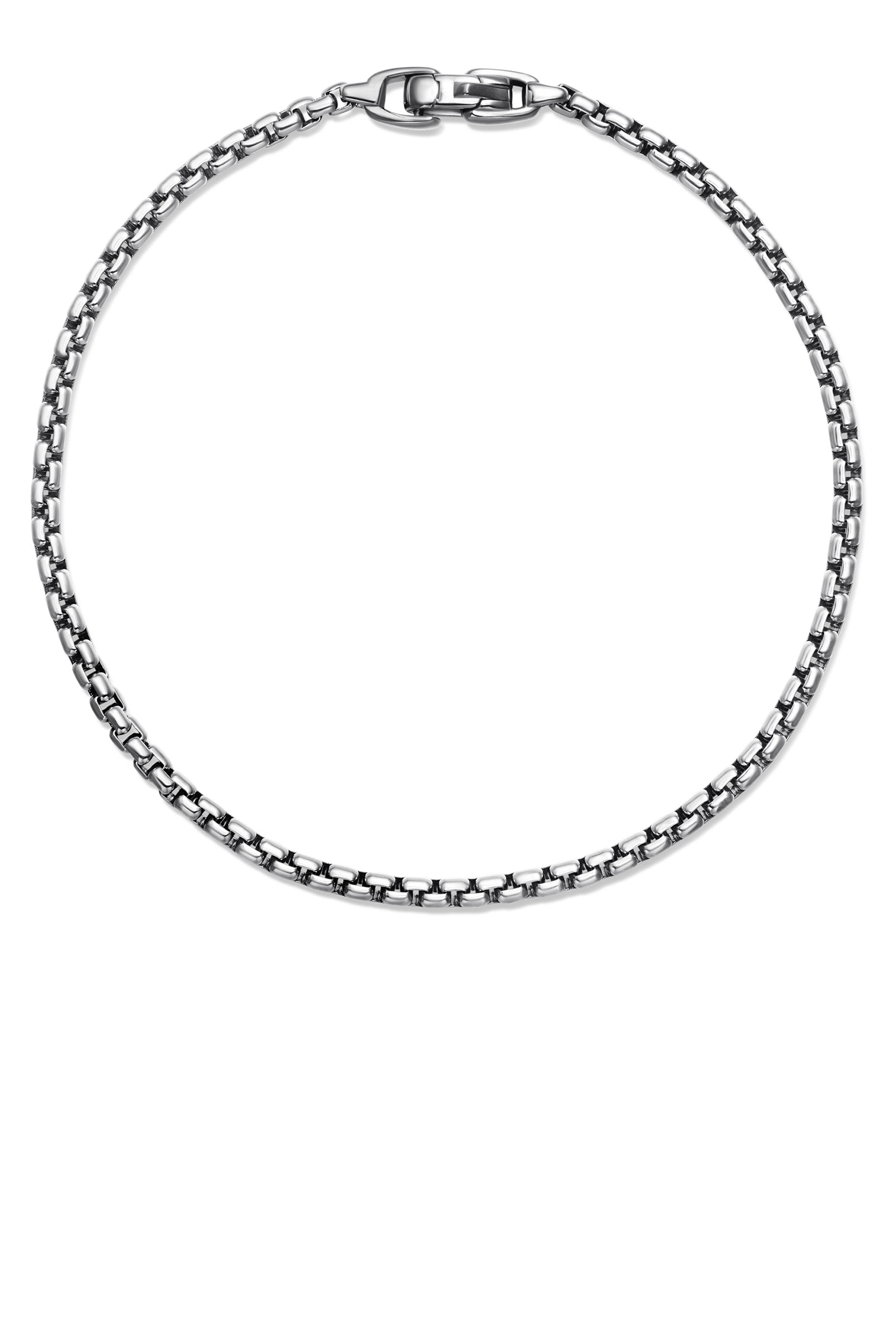 Box Chain Bracelet, Sterling Silver