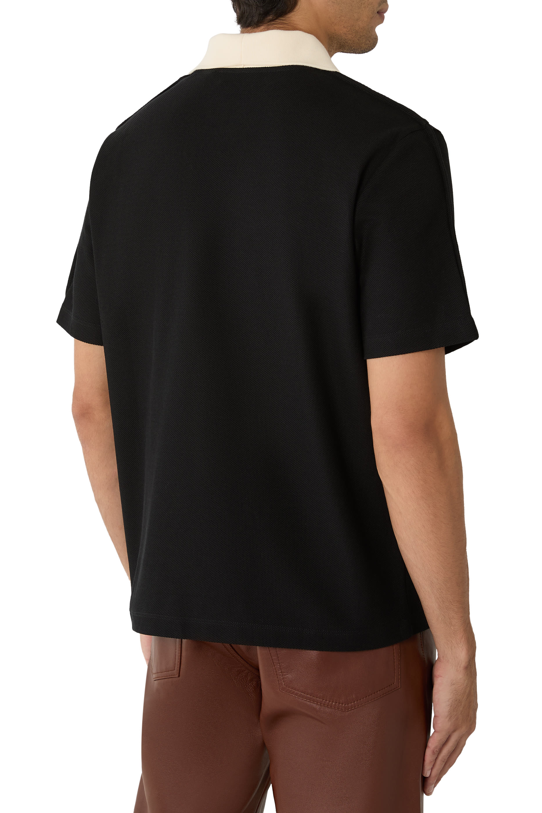  Contrast Collar T-Shirt