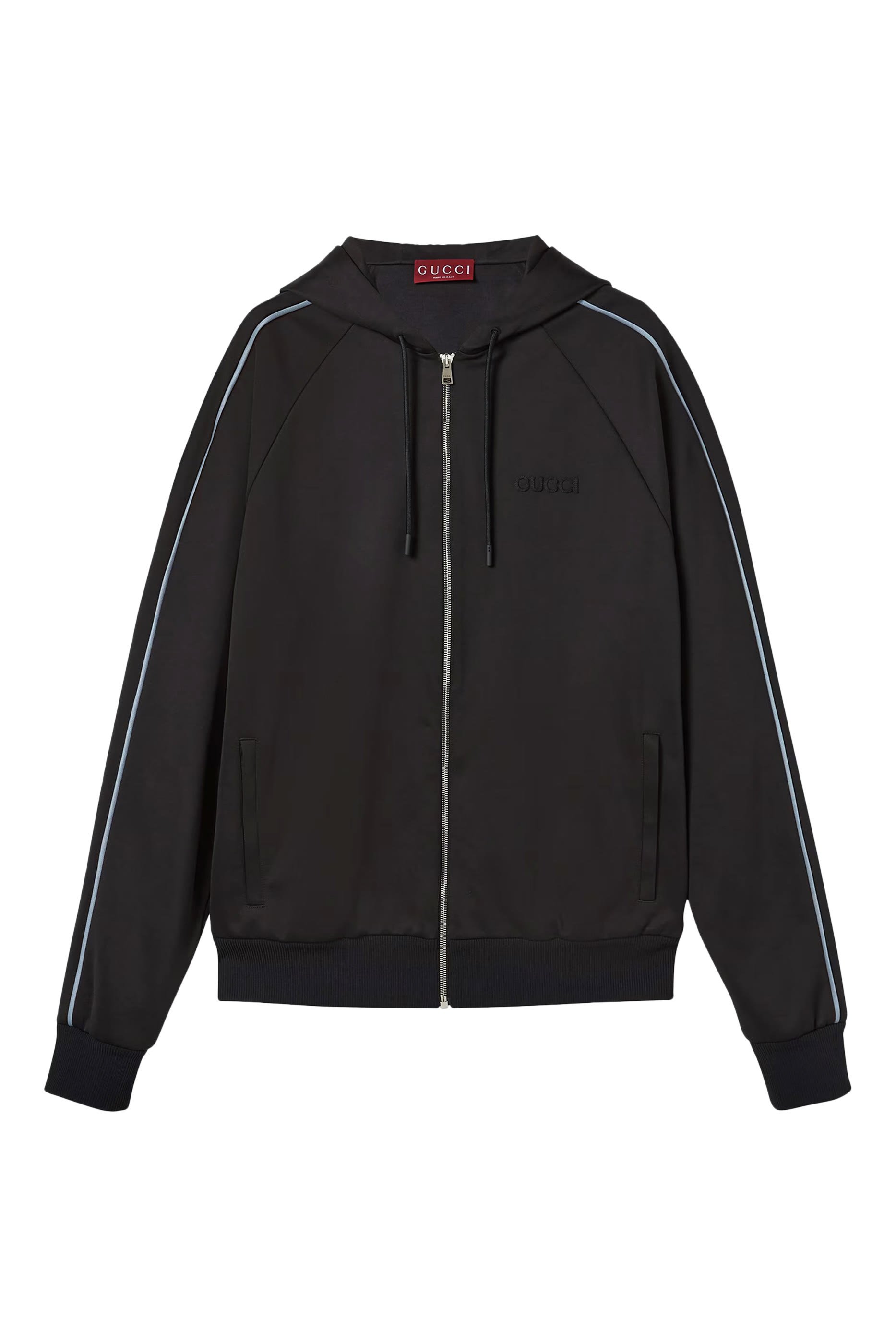 Embroidered Jersey Zip Jacket