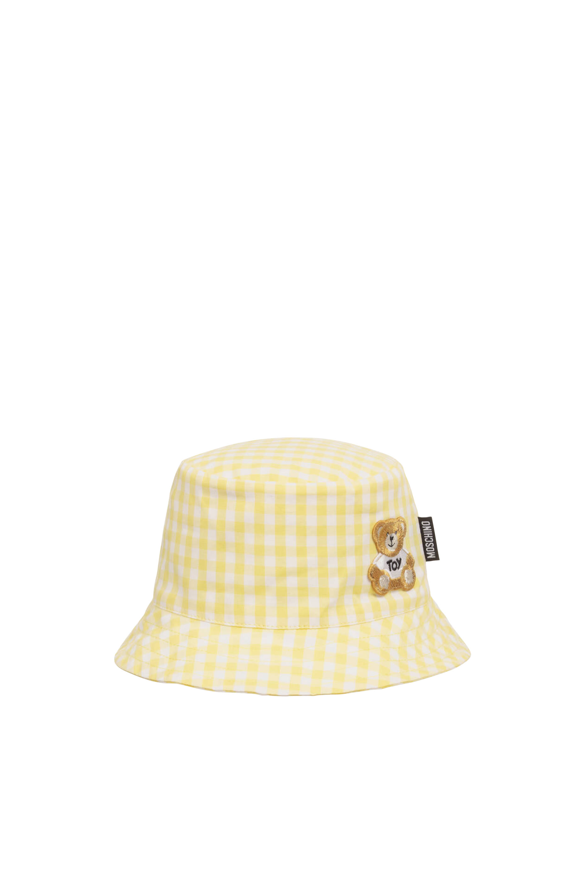 Kids Gingham Teddy Bucket Hat