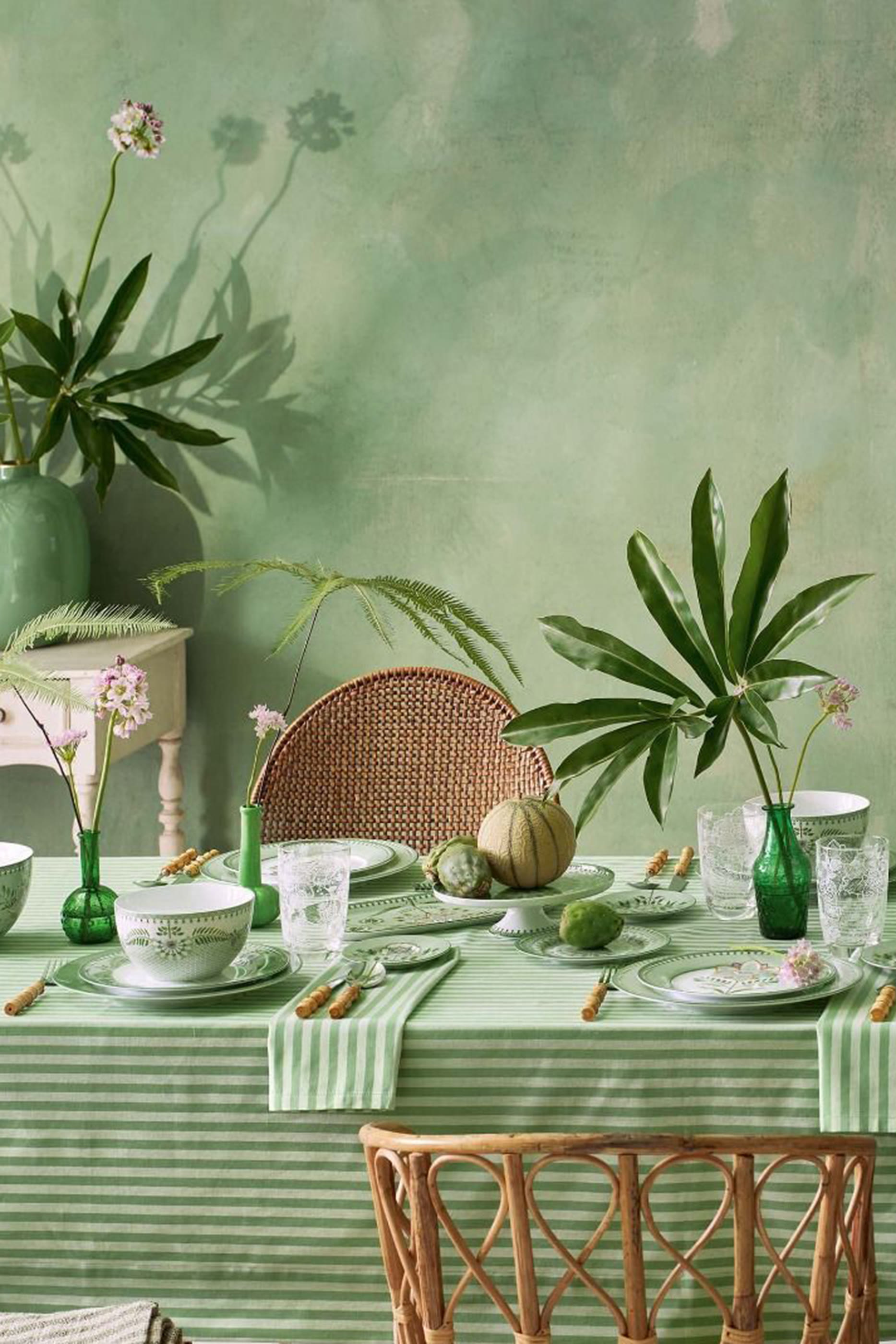 Lily & Lotus Tiles Coffee Cup & Saucer, Set of 2