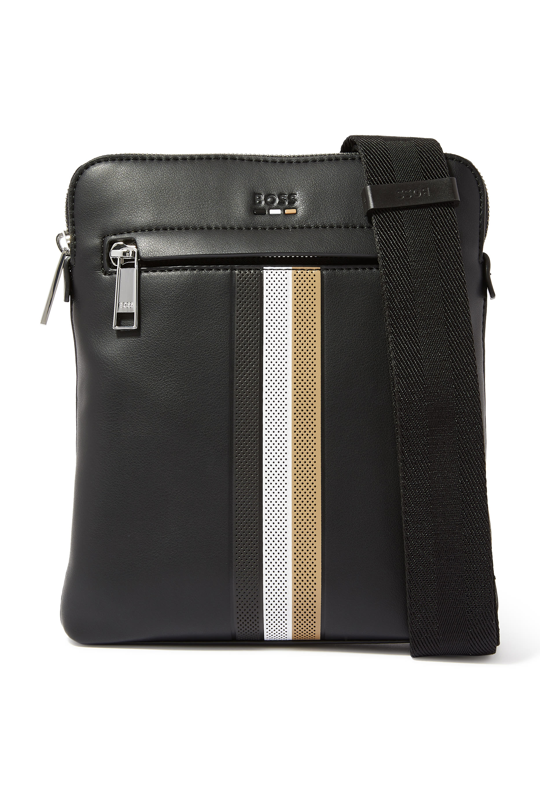 Striped Recycled Nylon Envelope Bag