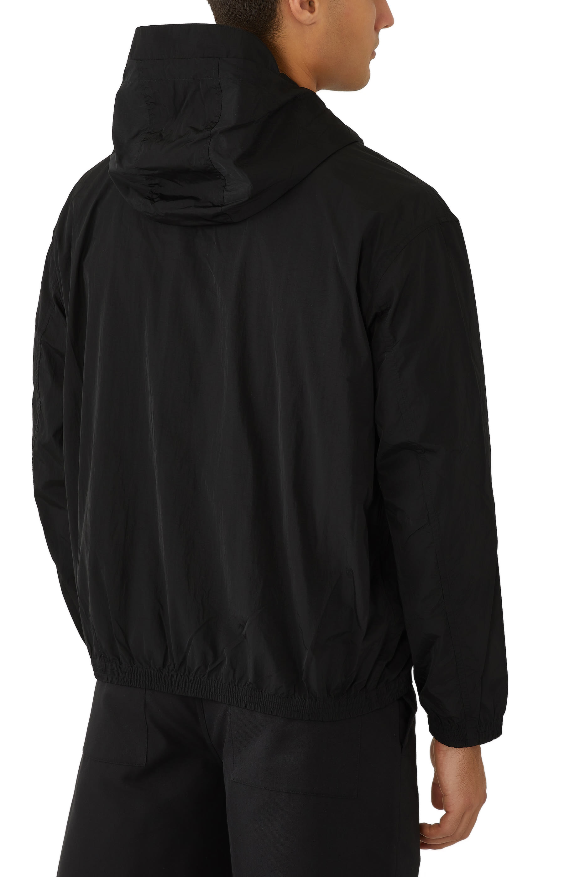 Blouson Grid Zip-Through Jacket