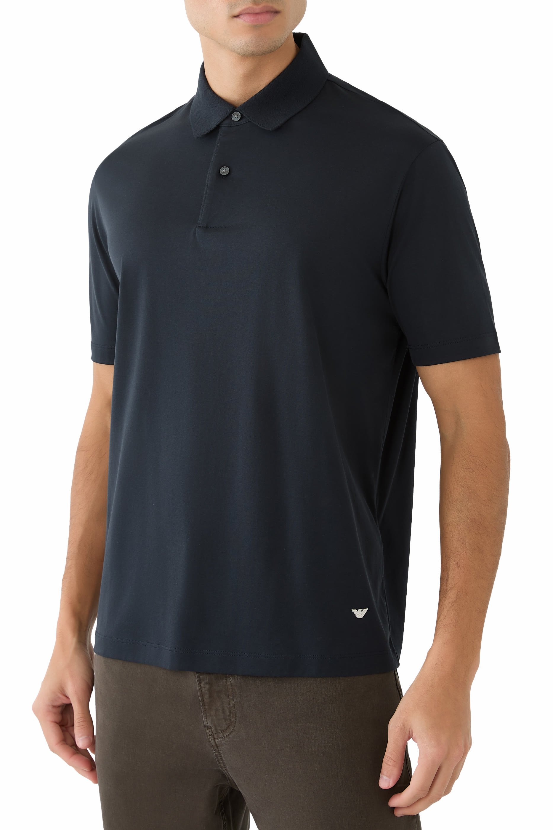 Micro Eagle Logo Polo Shirt