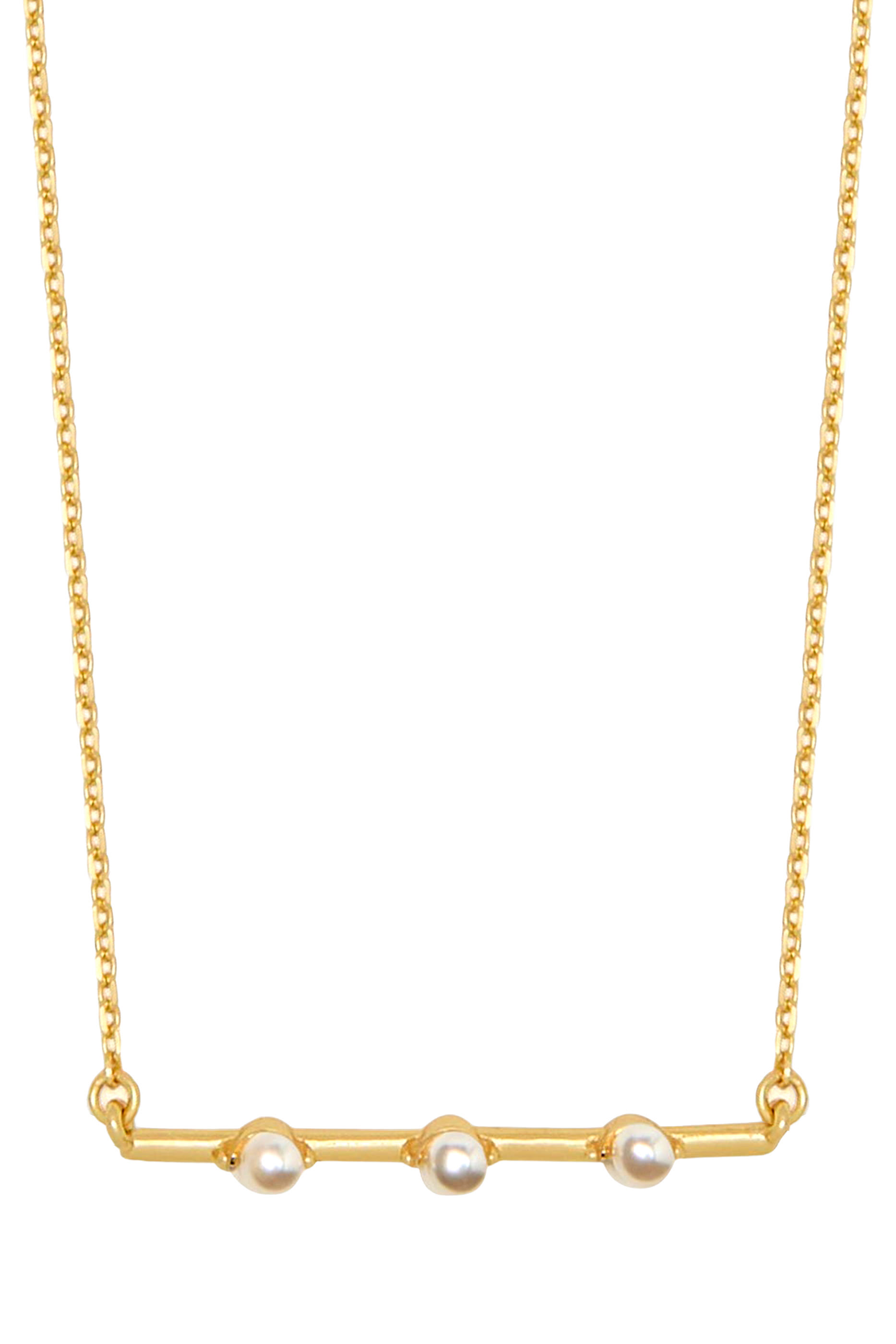 Hint of Shimmer Pendant, Plated Metal & Cubic Zirconia, Glass Pearl