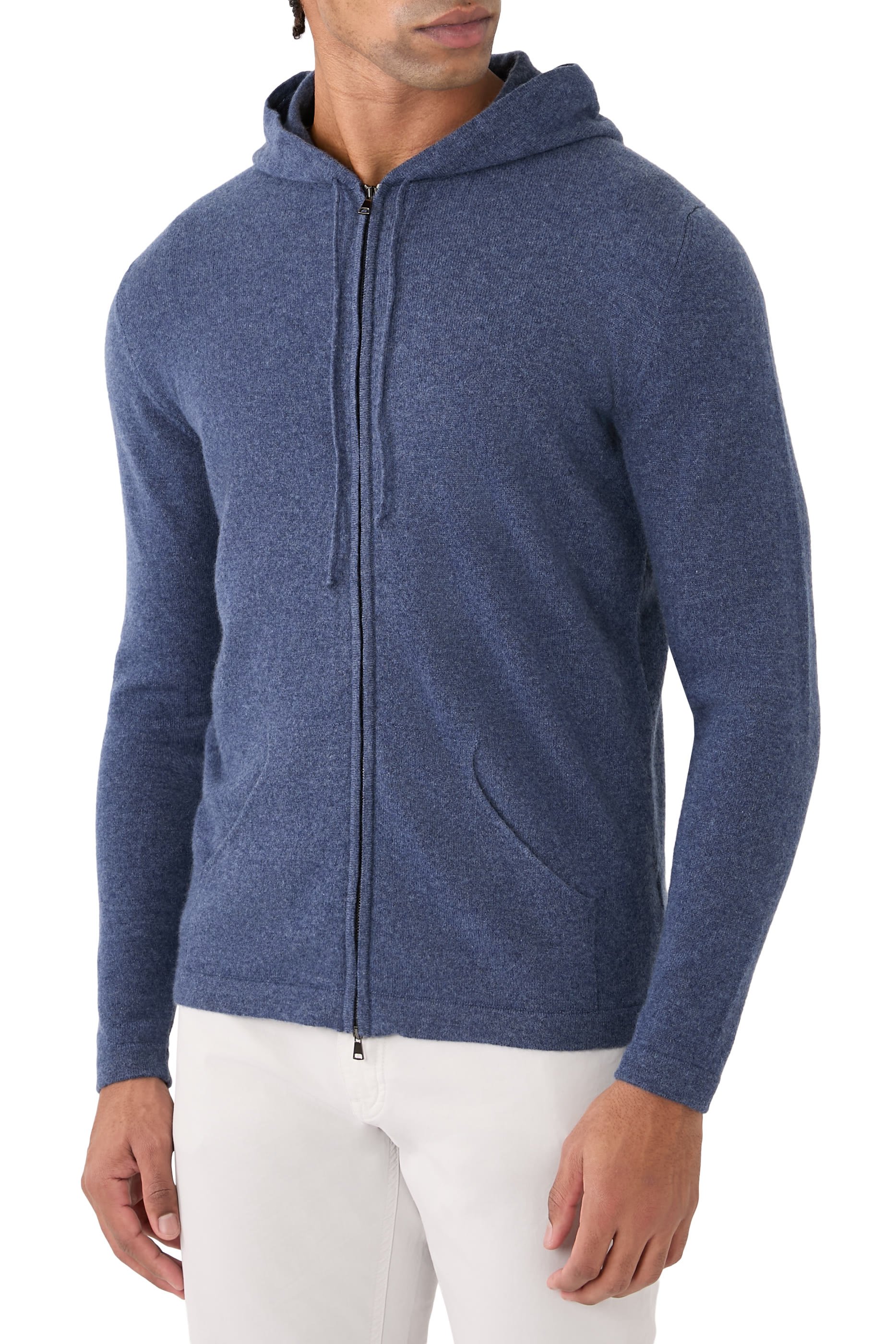 2-Ply Cashmere Zip Hoodie