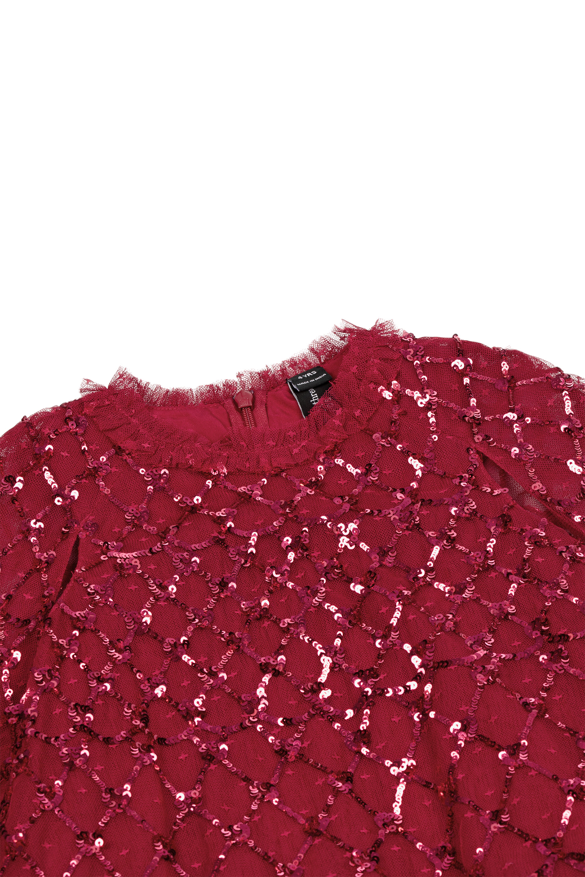 Kids Heart Lattice Cape Dress