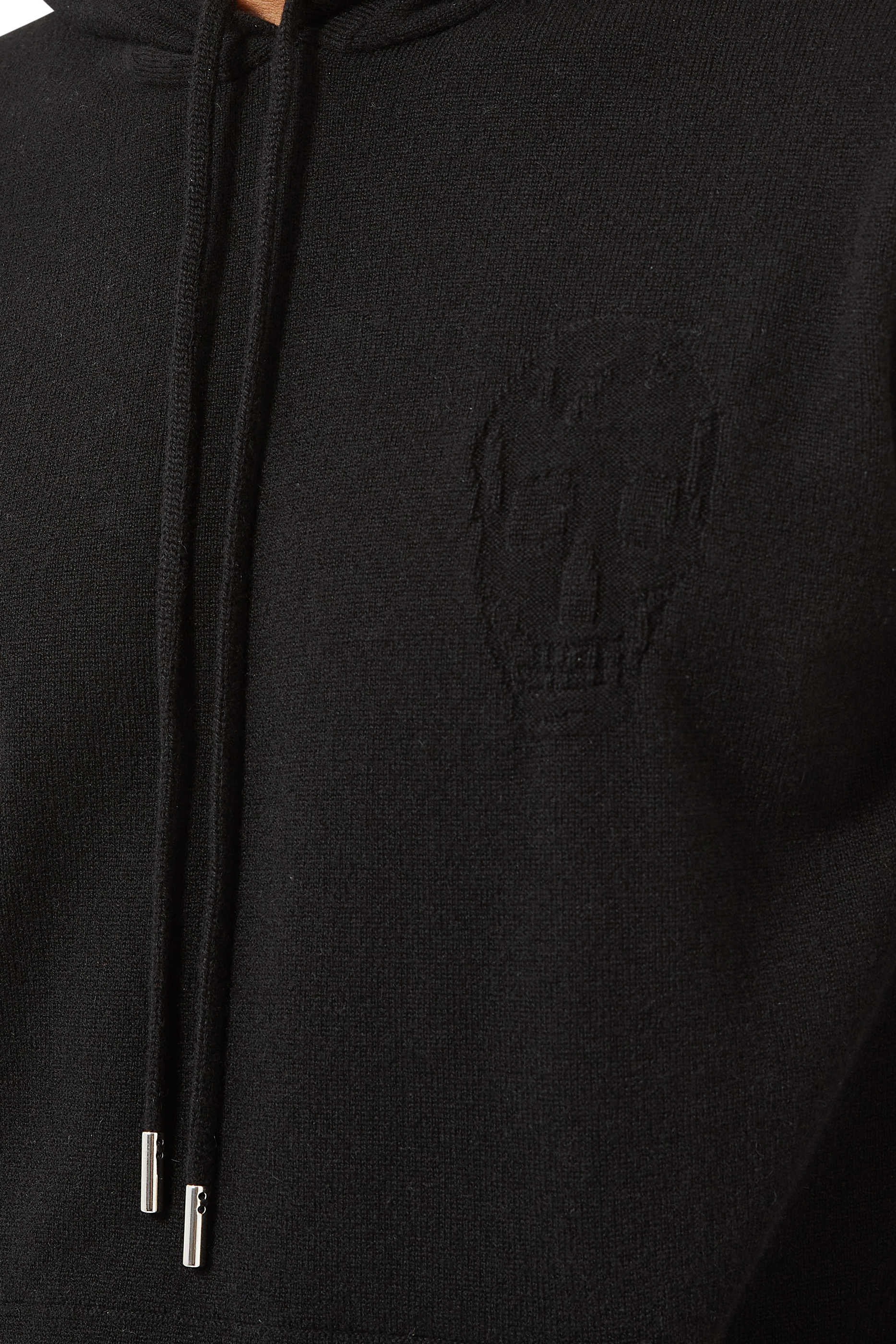 Intarsia Skull Cashmere Hoodie