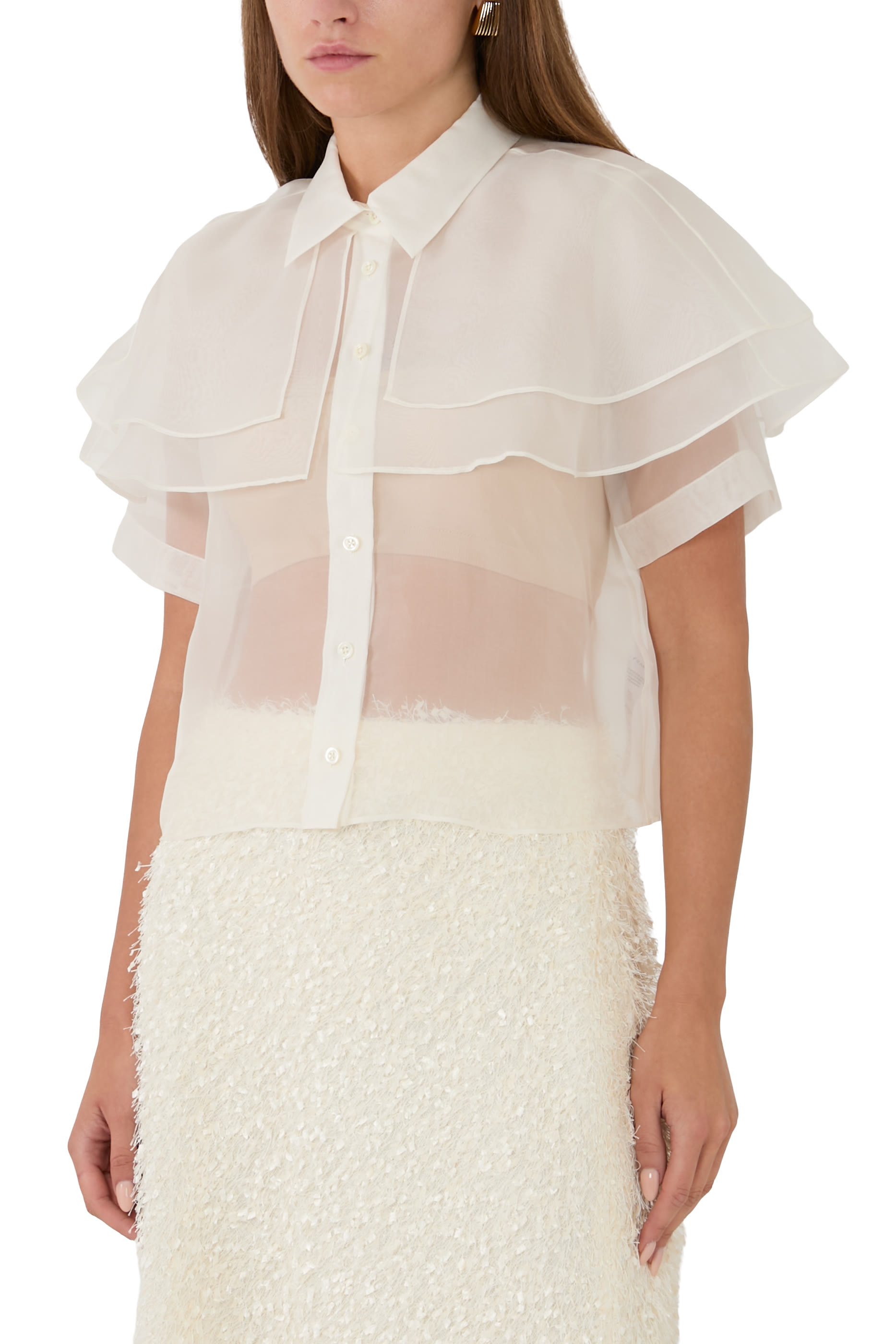 The Organza Cape Top