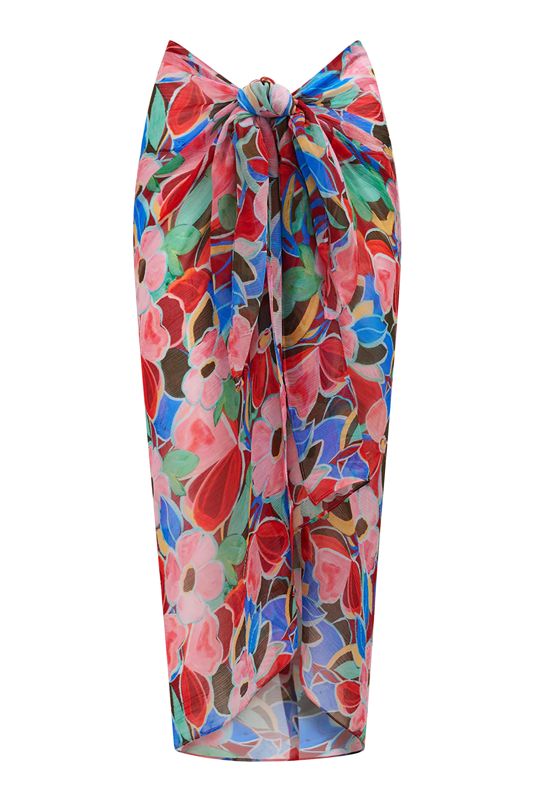 Santorini Bloom Print Sarong