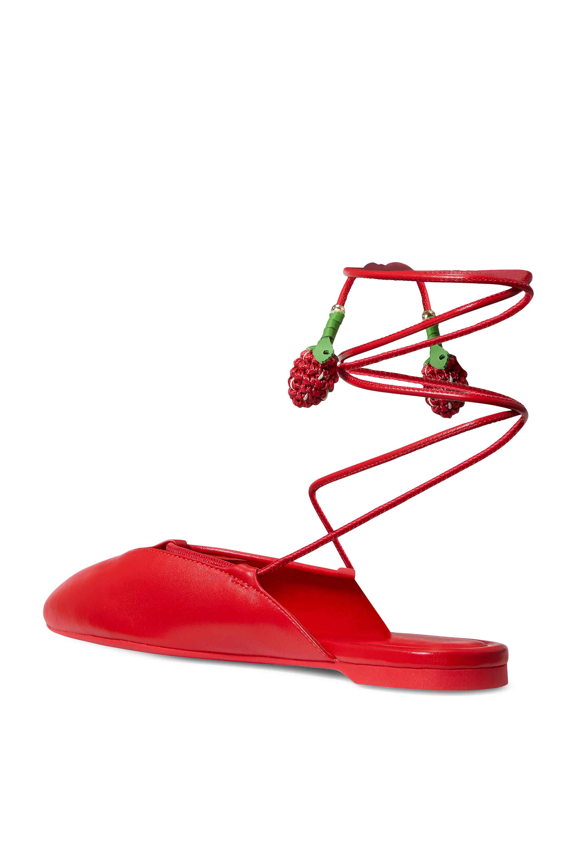 Eloise Ankle Wrap Mule Flats