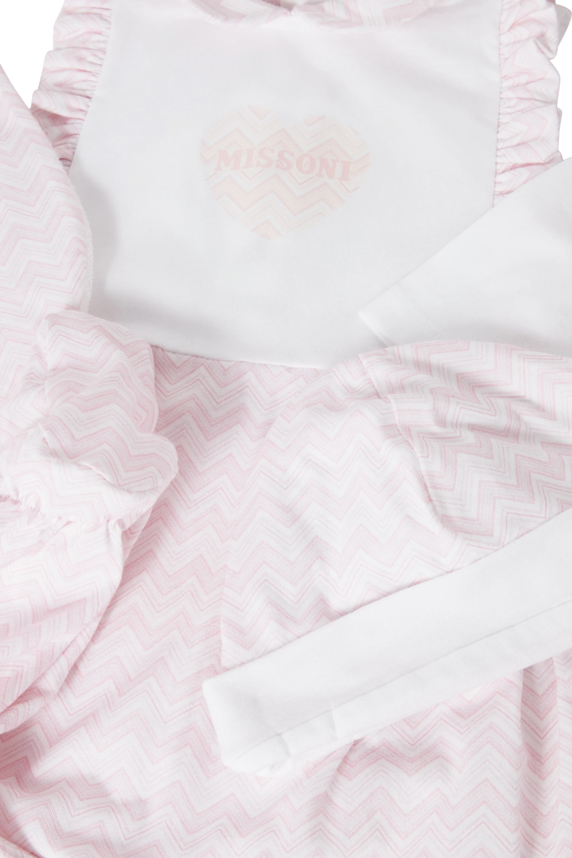 Kids Zigzag Bodysuit, Bib & Hat Set