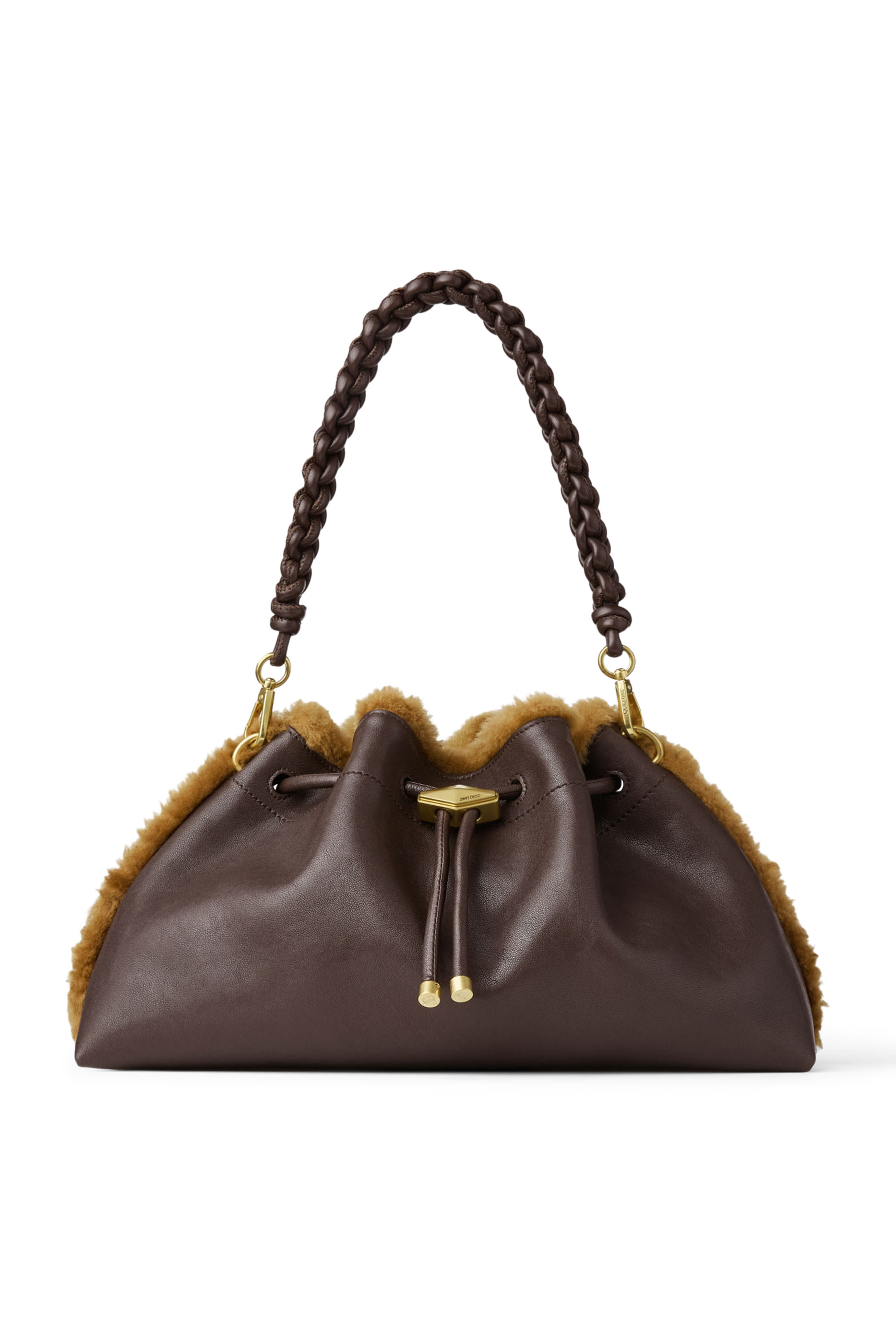 Cinch Shearling Crossbody Bag