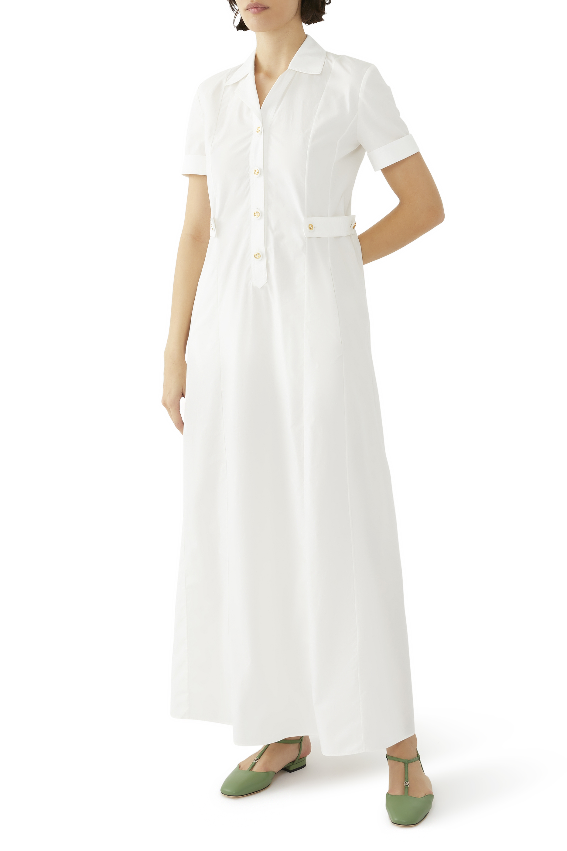 Cotton Poplin Shirt Dress