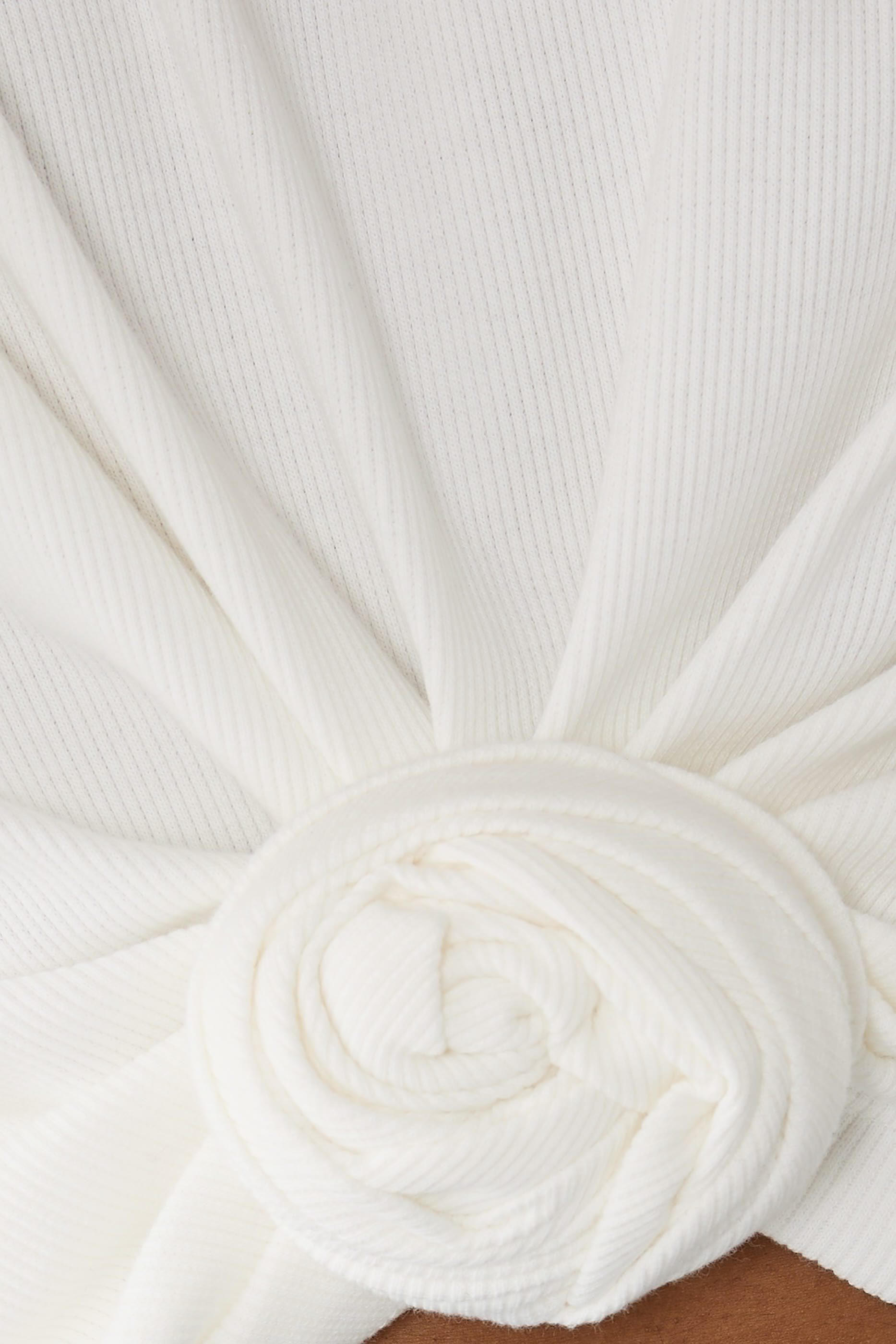 Knotted Ribbed T-Shirt