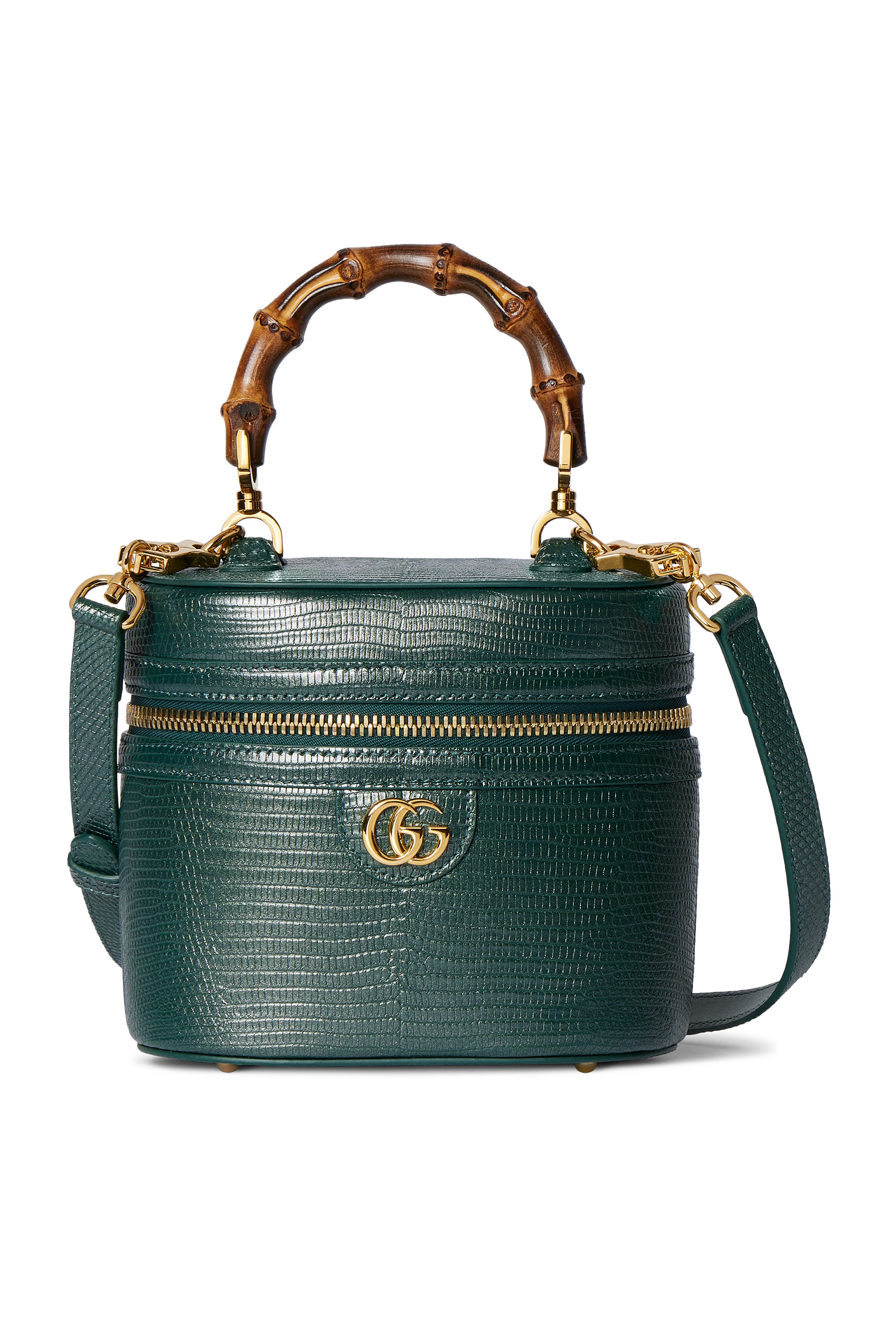 Mini Vanity Bag With Bamboo Handle