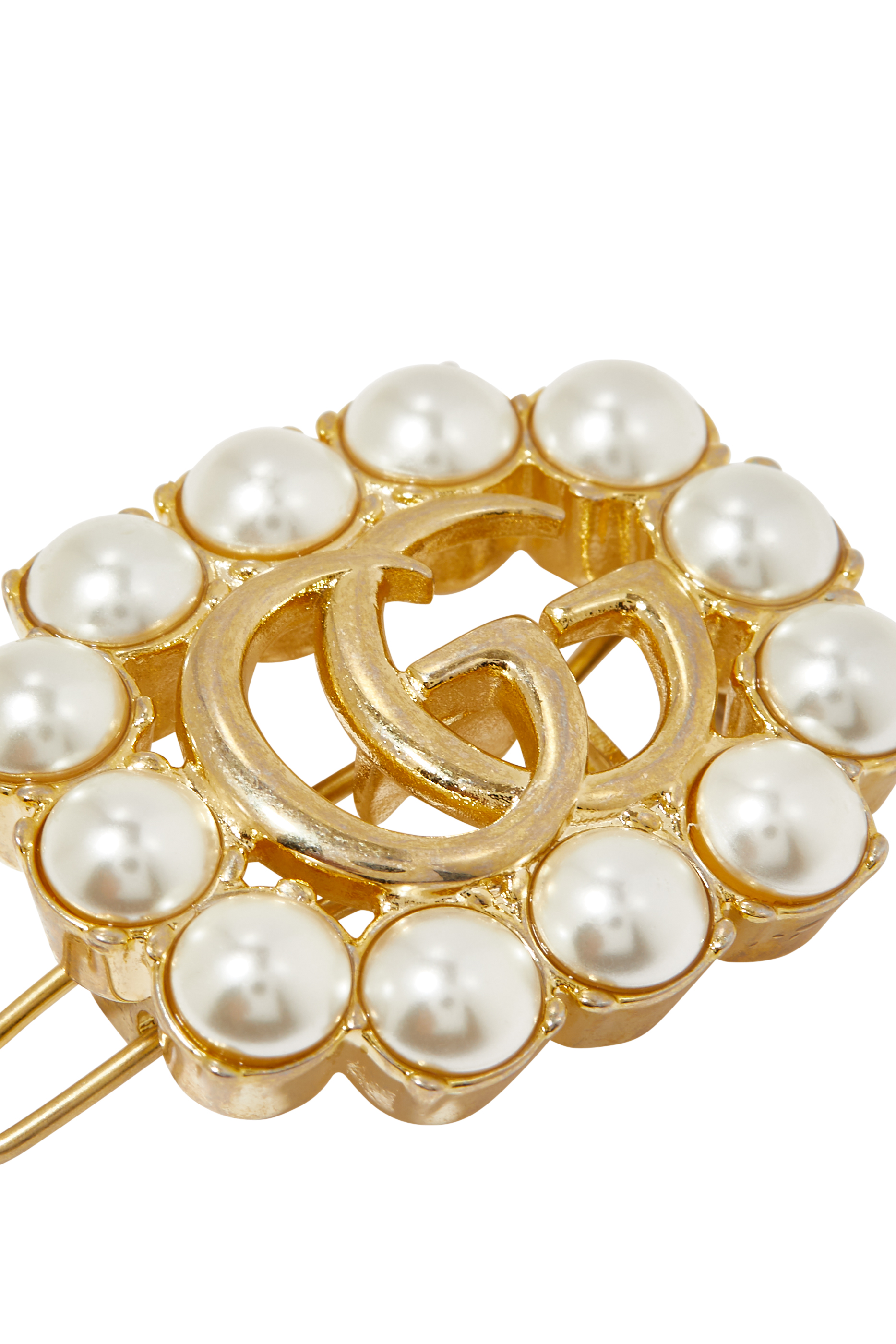 Pearl Double G Hair Slide Pin