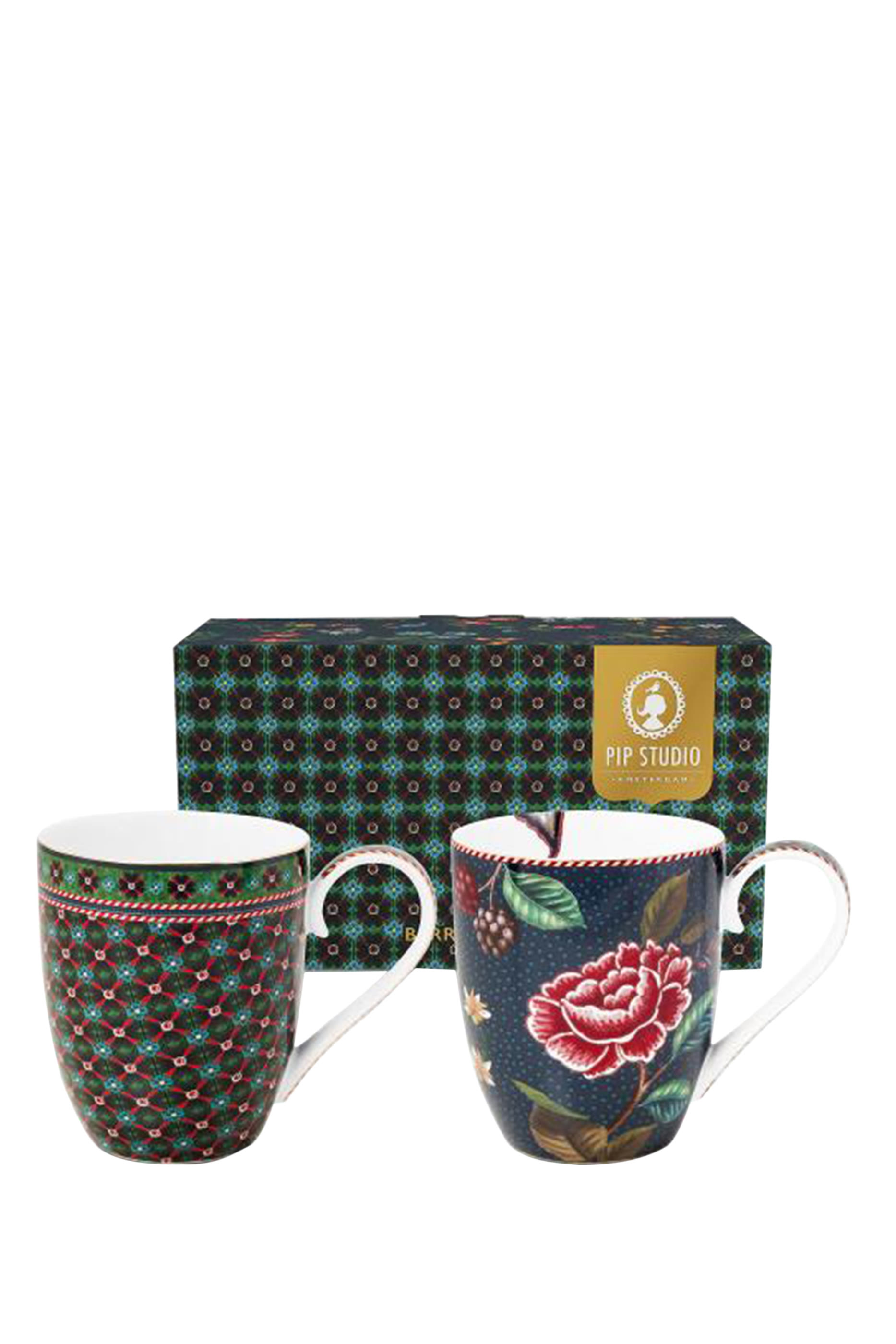 Berry Blues X-Large Mug, Set of 2