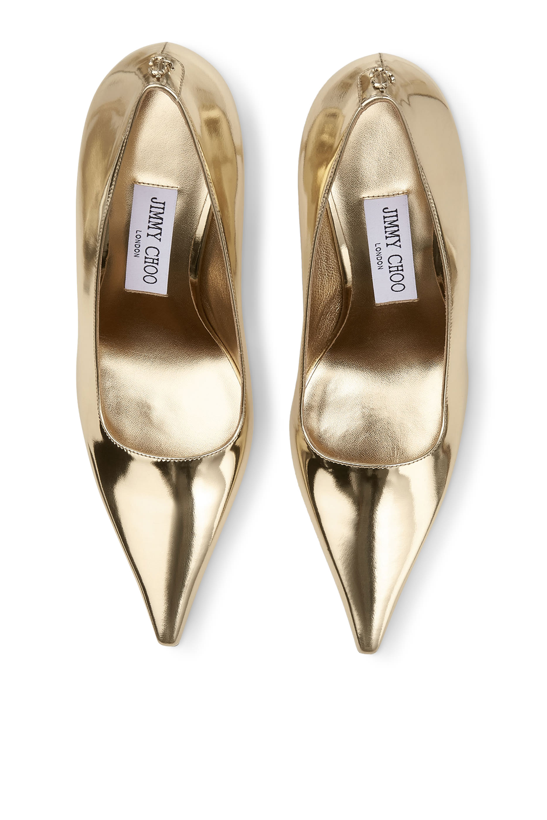 Ixia 80 Mirrored Leather Pumps