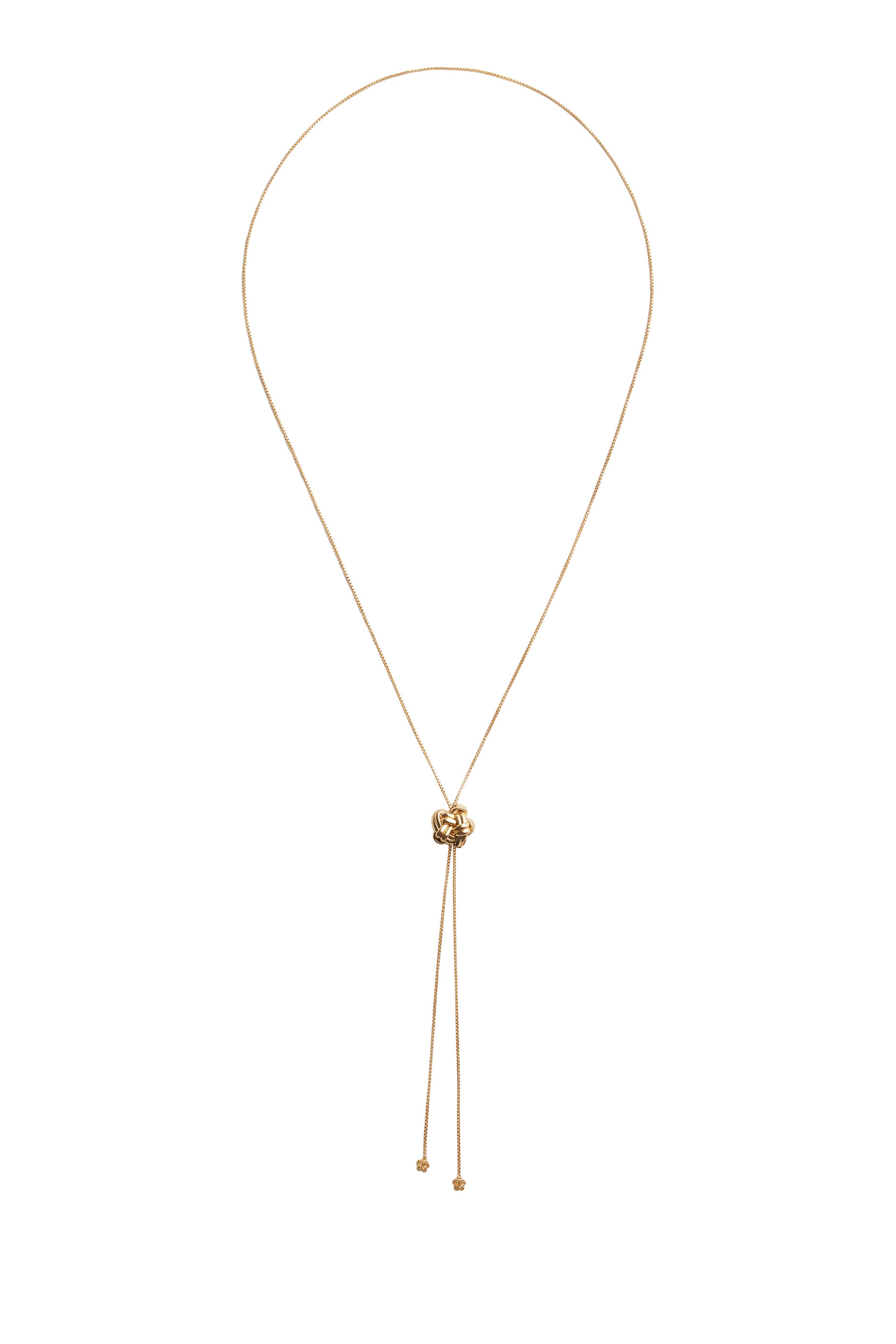 Knot Sliding Necklace, Sterling Silver