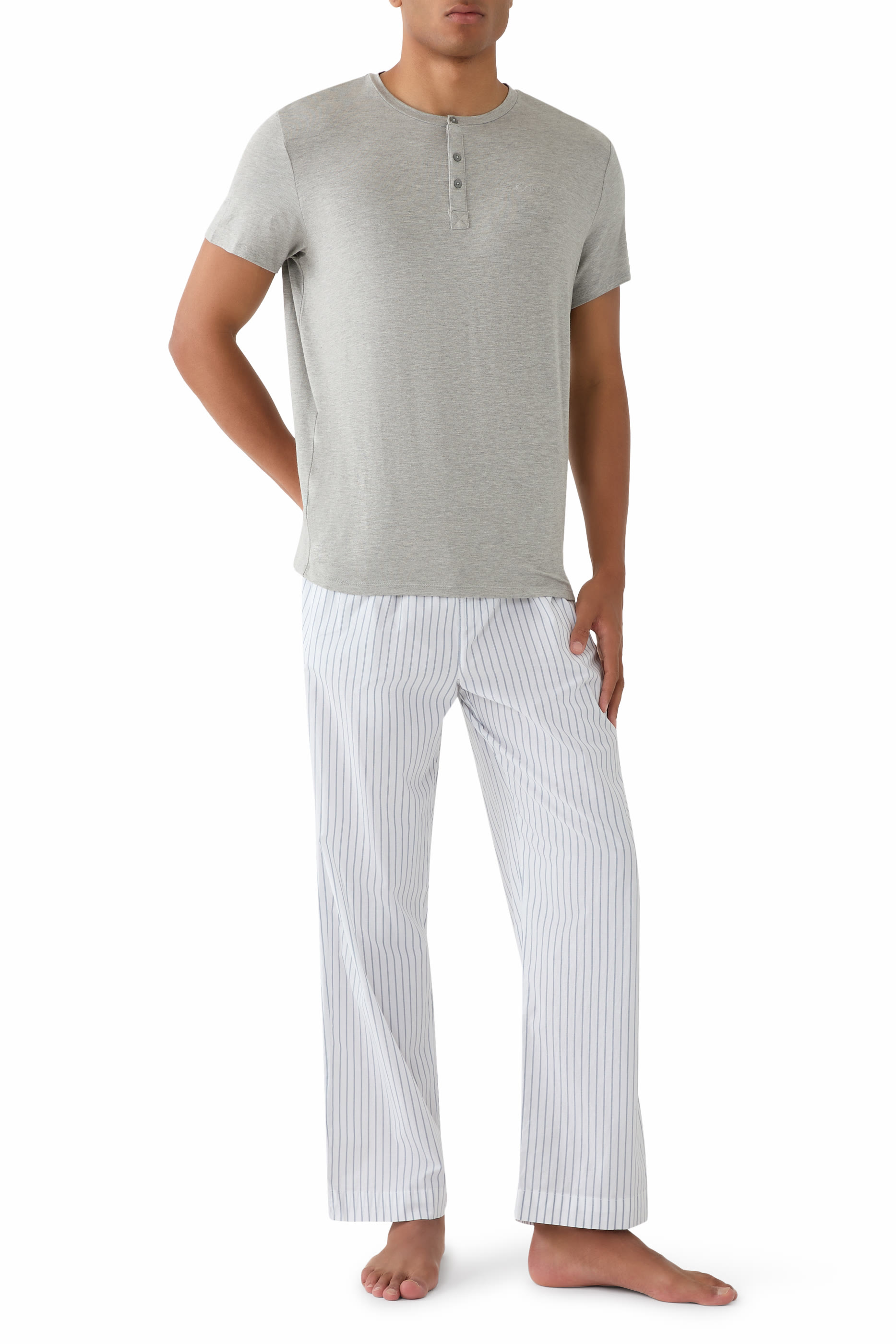  Cotton Poplin Pyjama Pants