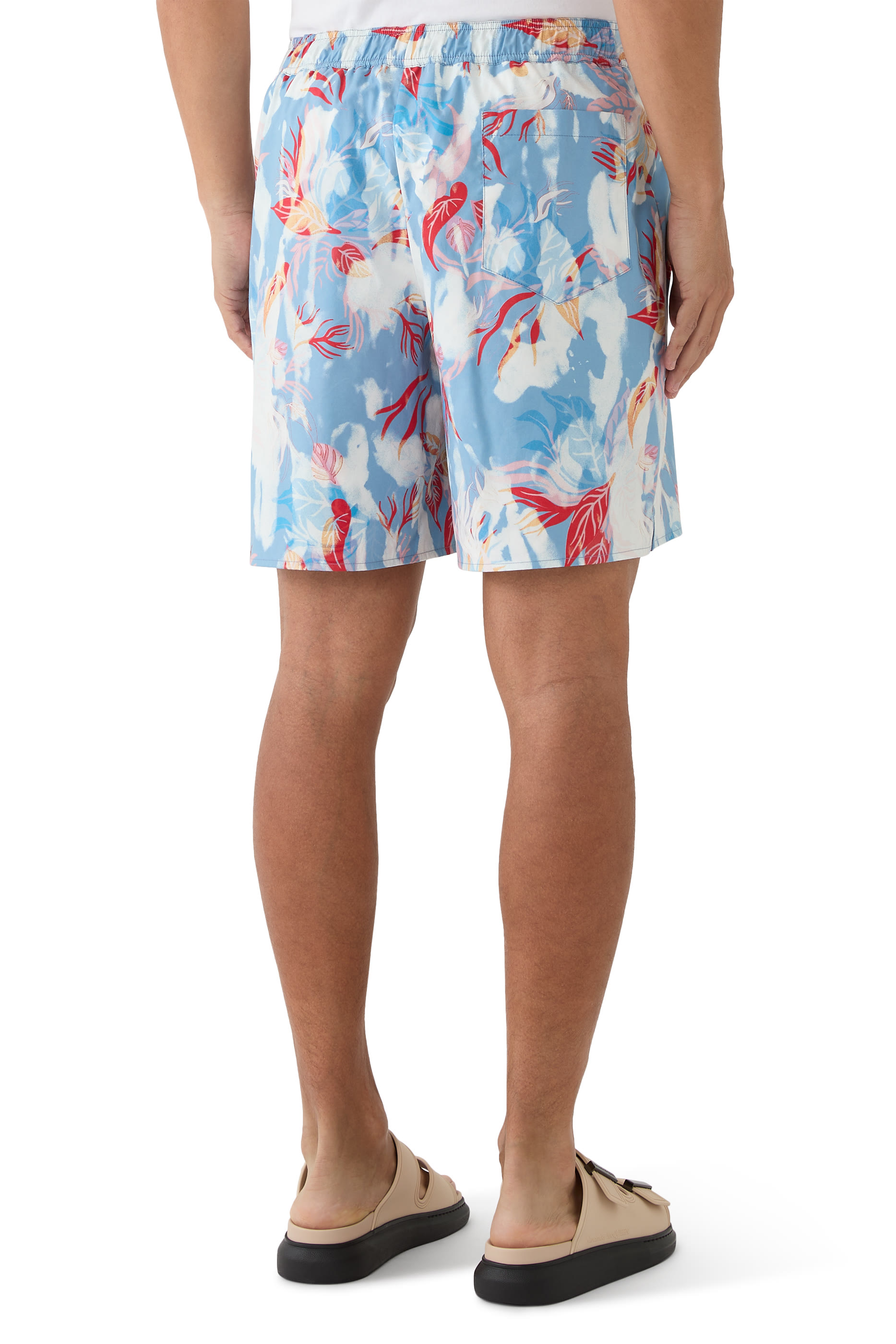 Hawaiian Floral Pajama Shorts
