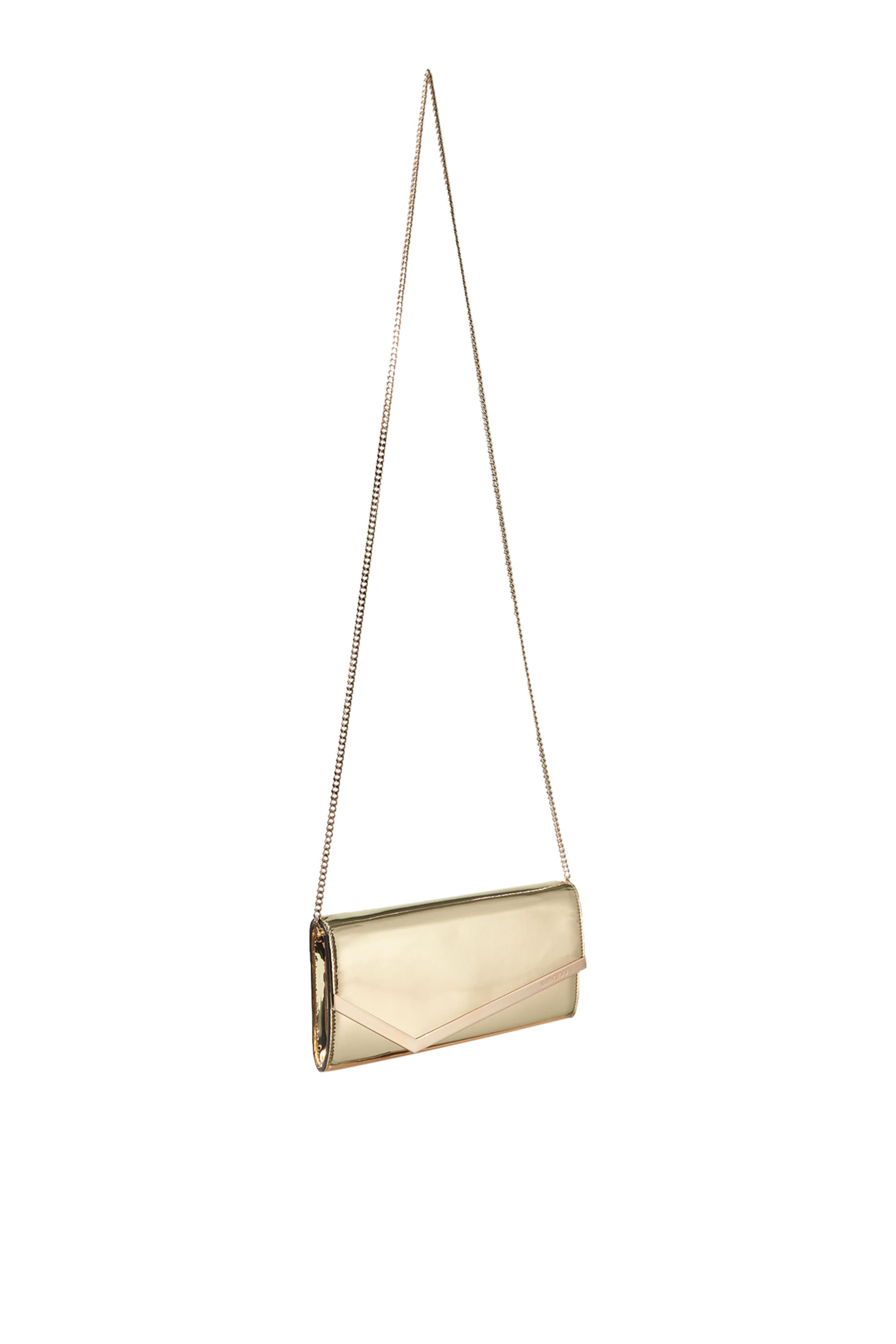 Emmie Metallic Leather Envelope Clutch