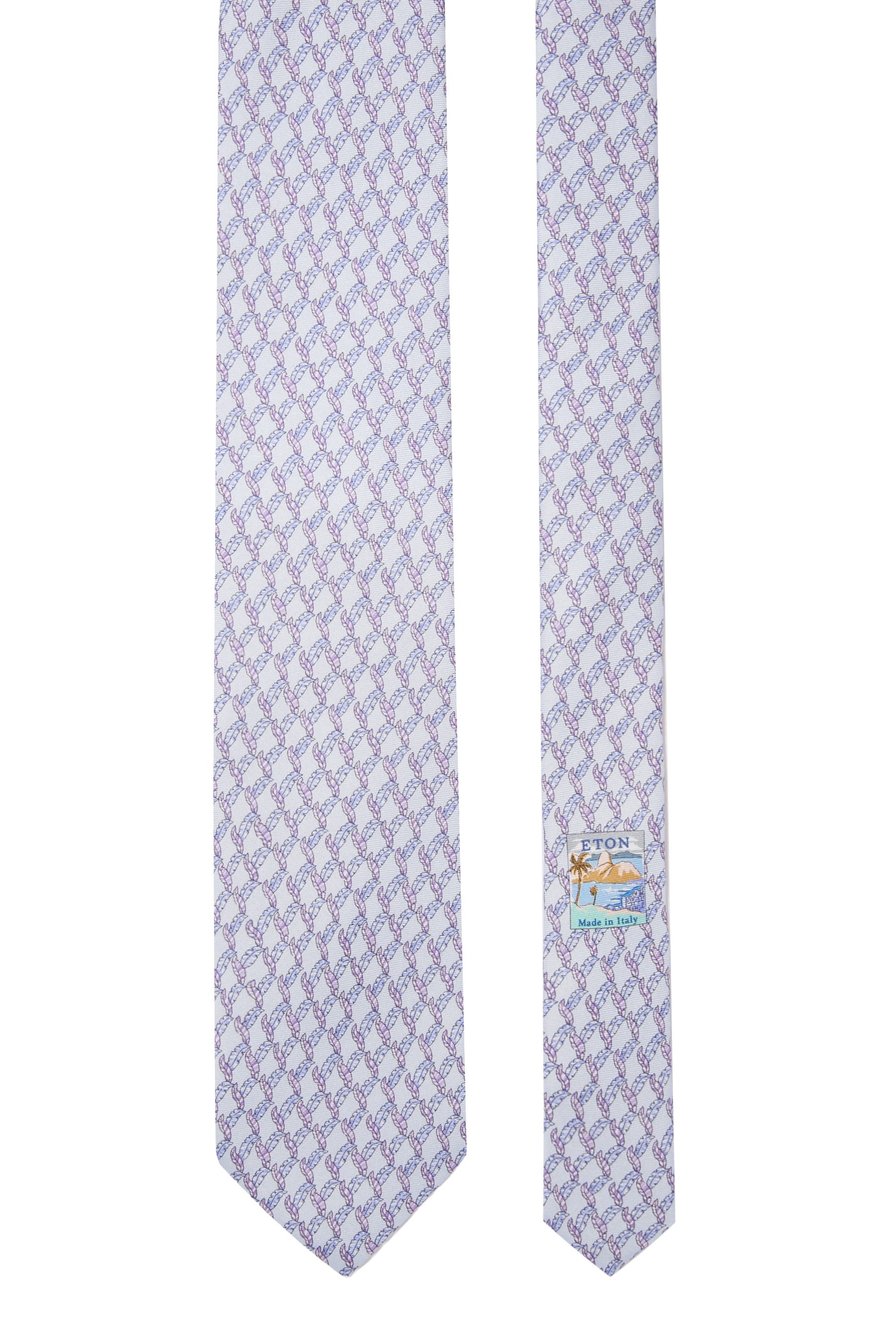 Leaf Print Silk Tie