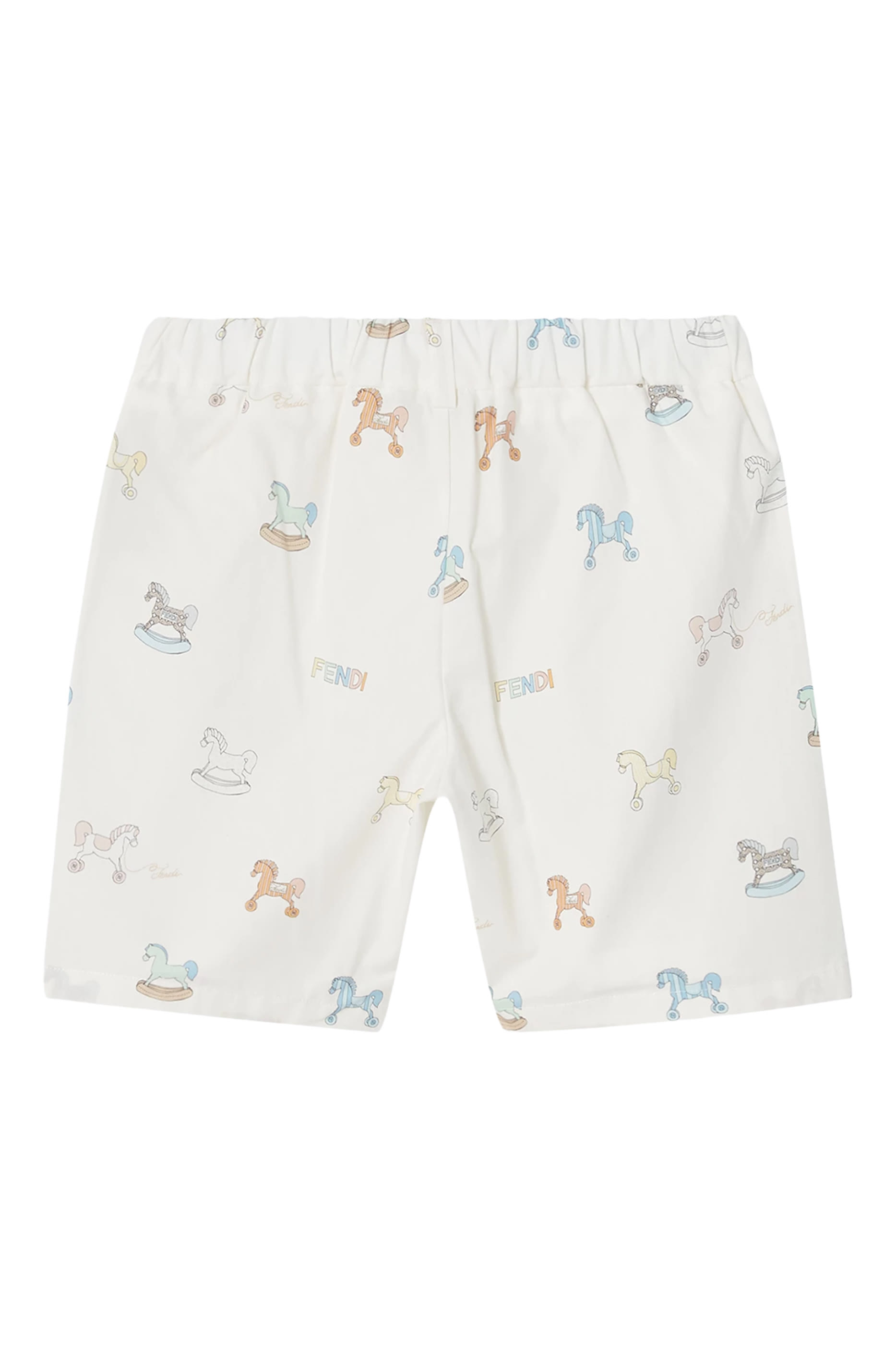 Kids All-Over Horse Print Shorts