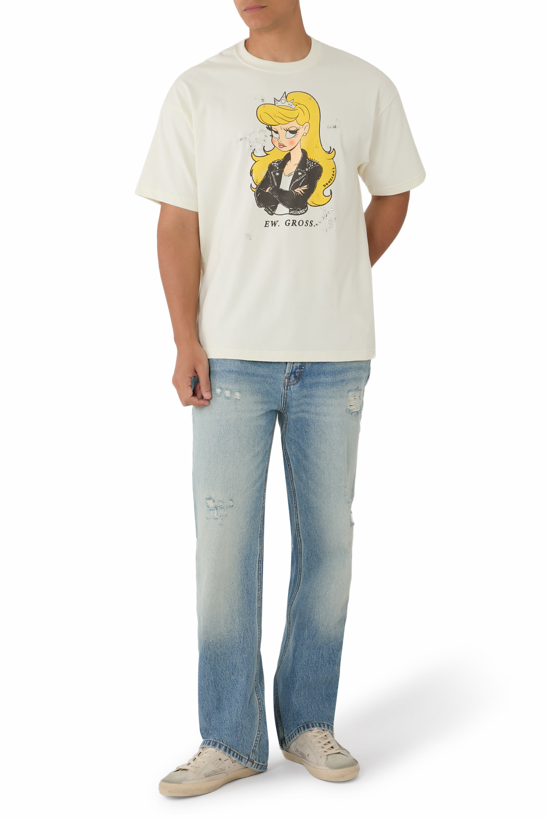 Distressed Denim Jeans