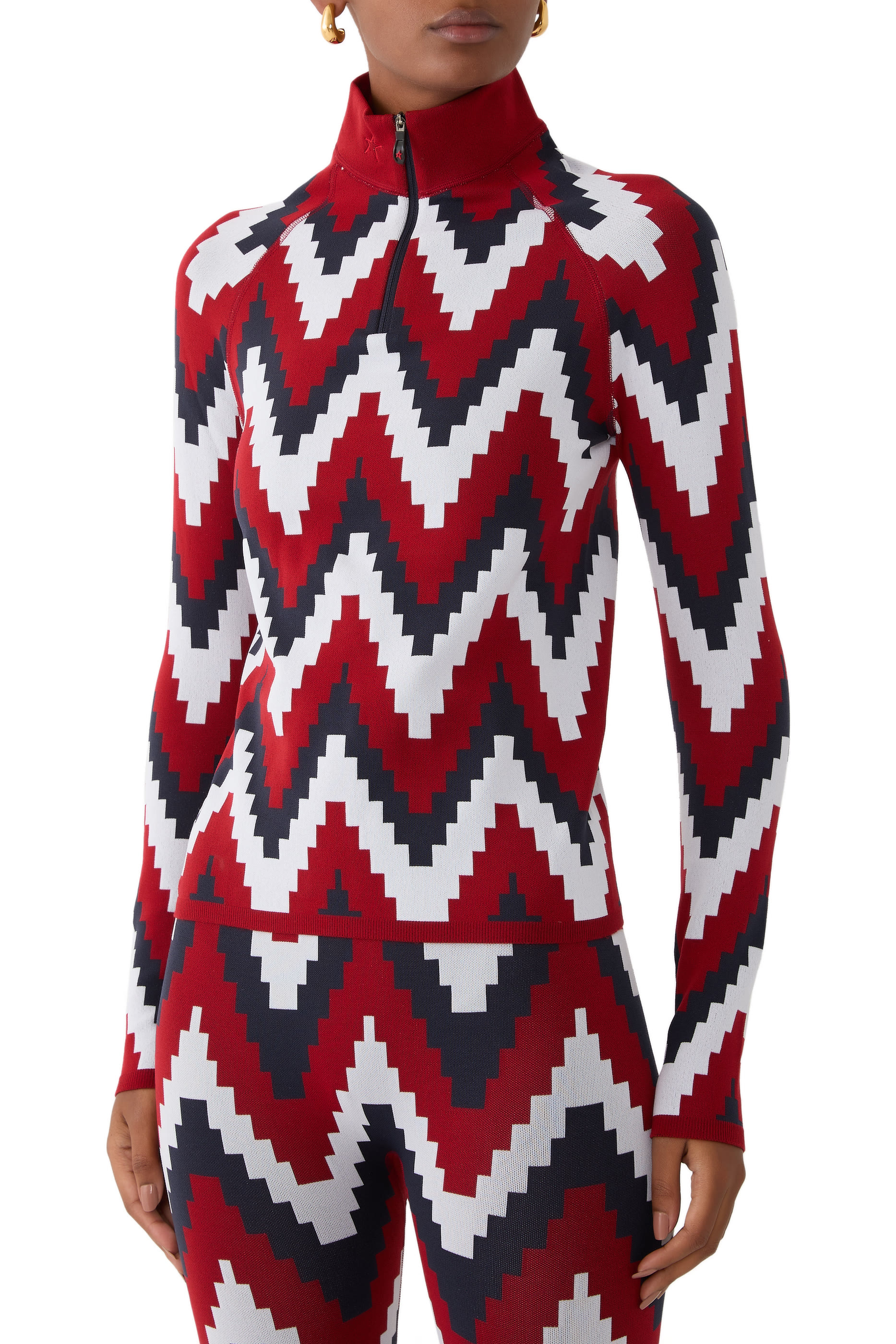 Chevron 1/4-Zip Base Layer Top