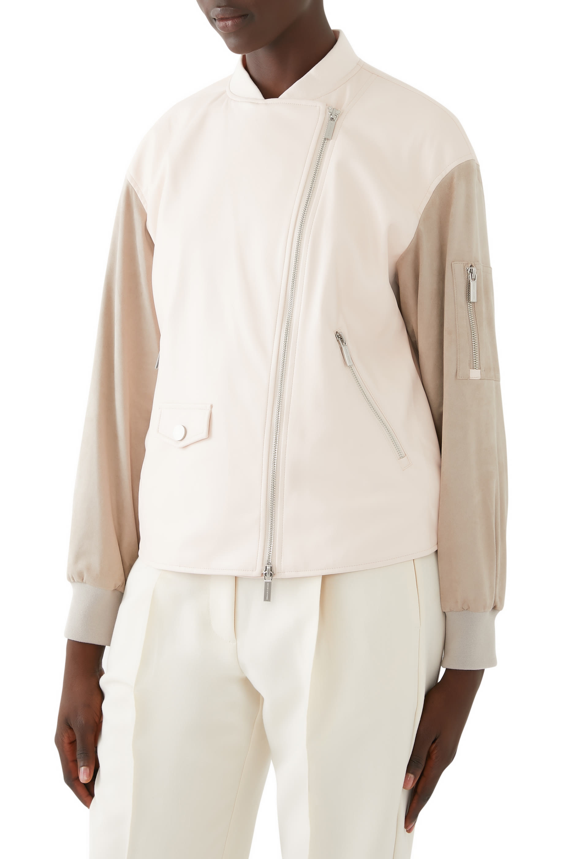 Two-Tone Bomber Jacket