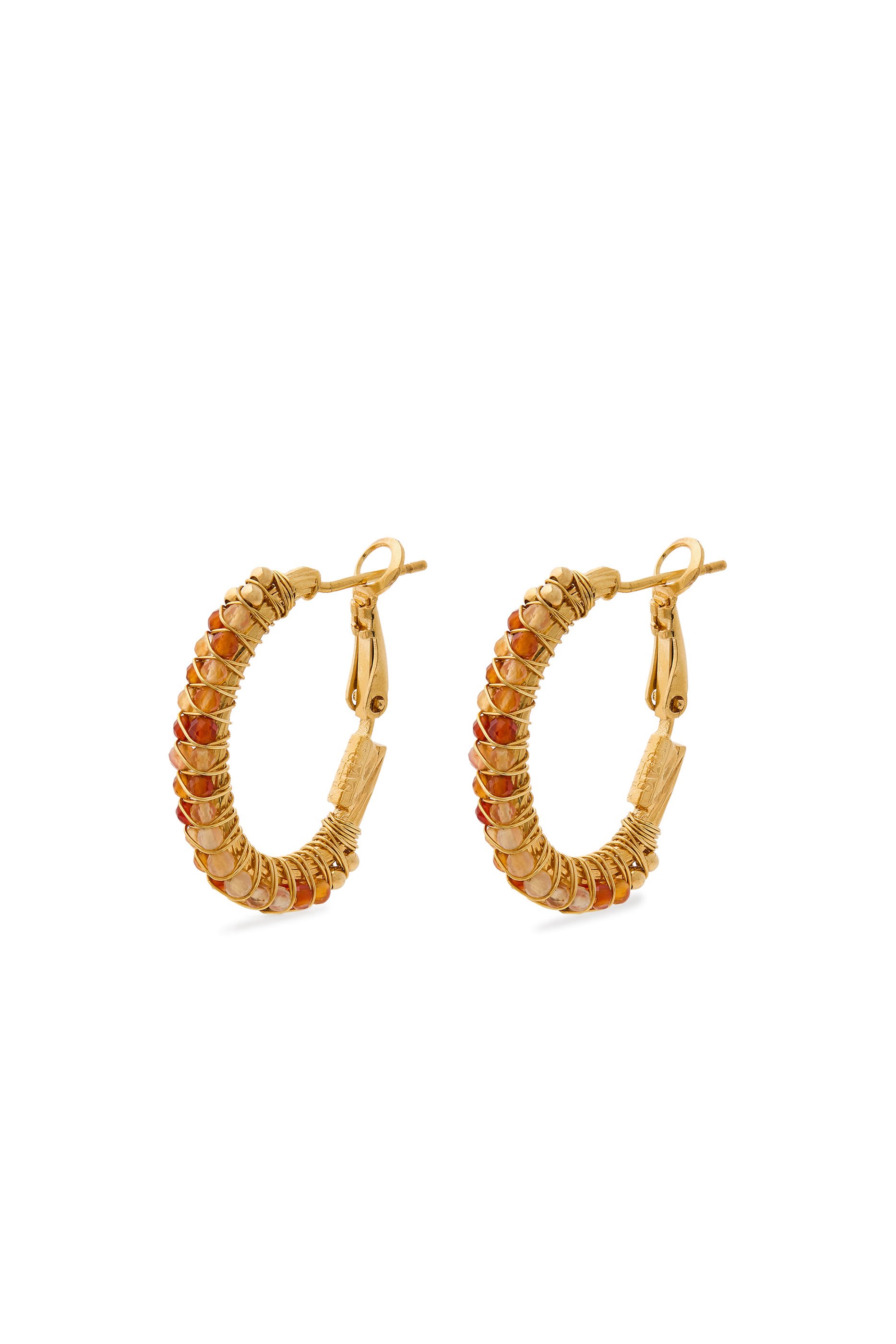 Lyre Hoop Earrings