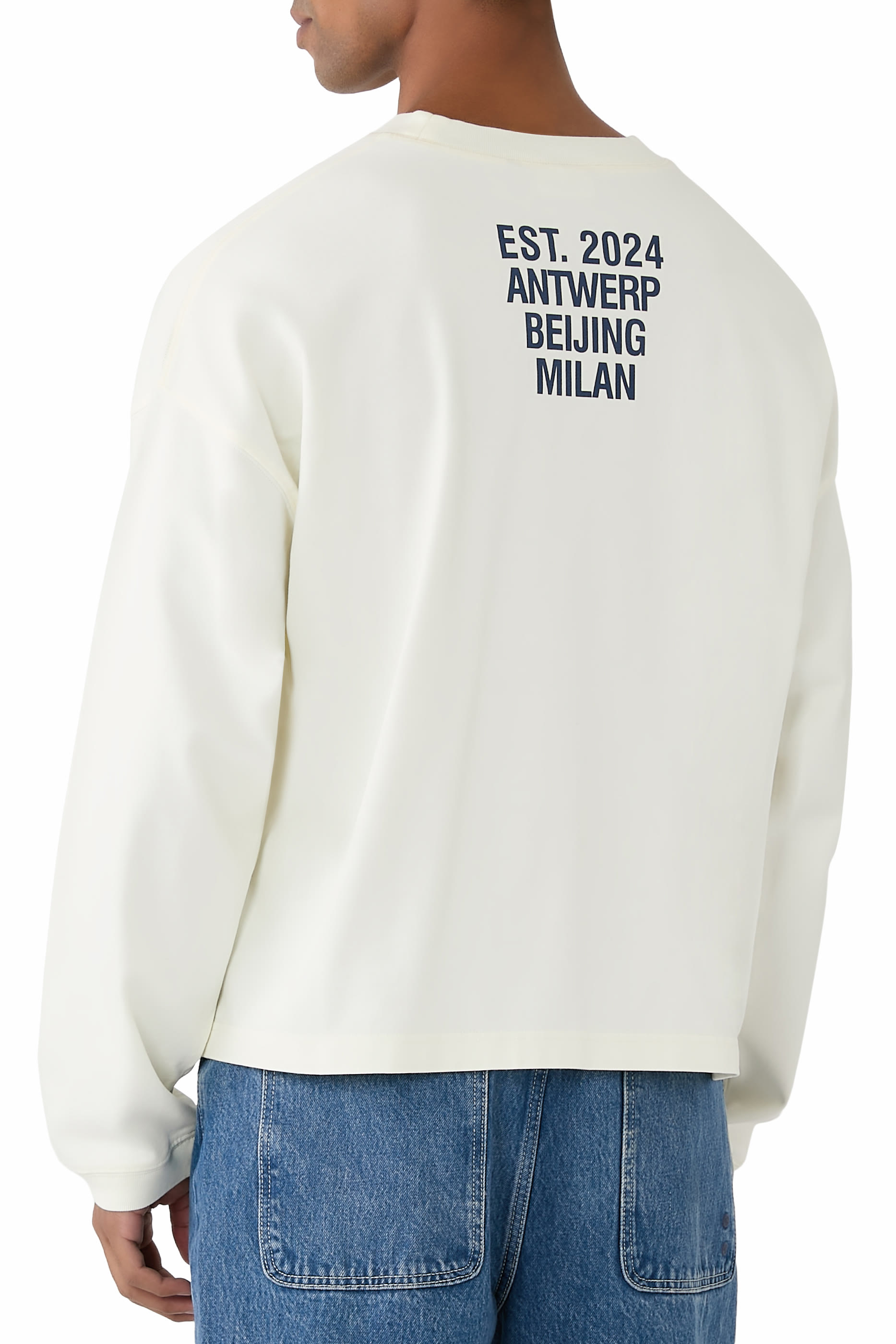 Champion Logo Crop Long Sleeve Tee 