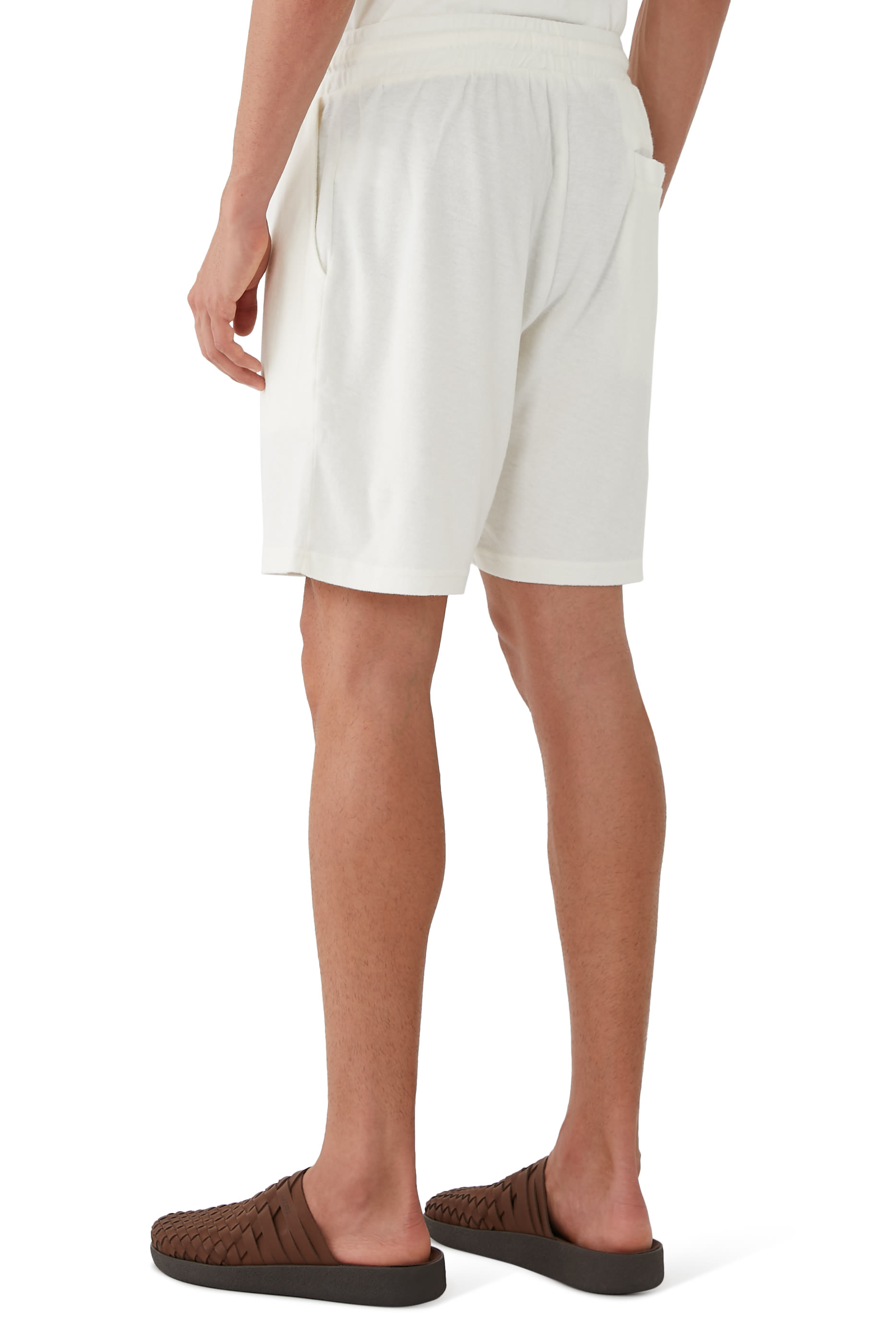 Augusto Terry Cotton Blend Shorts