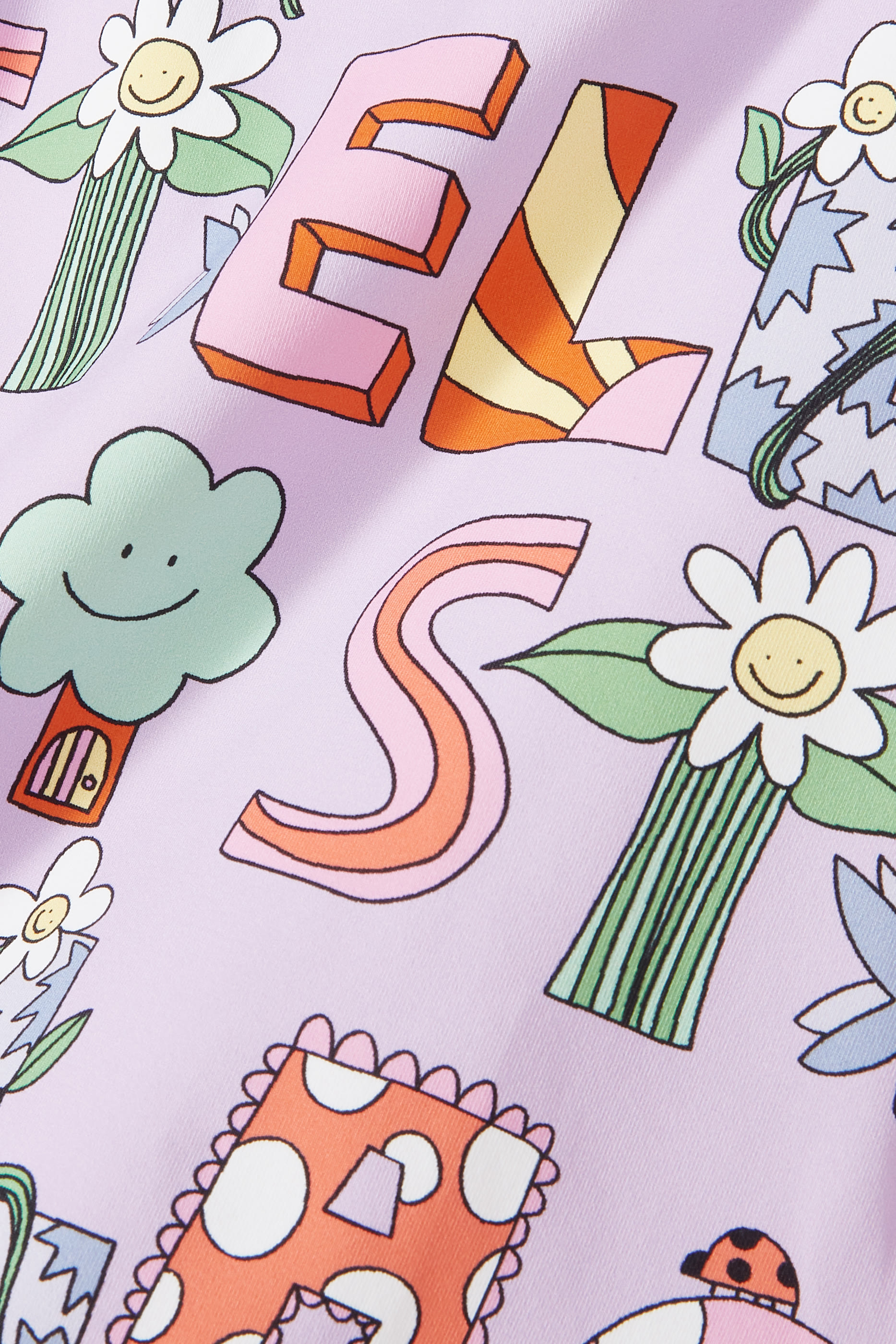 Kids Lettering Print Swimsuit