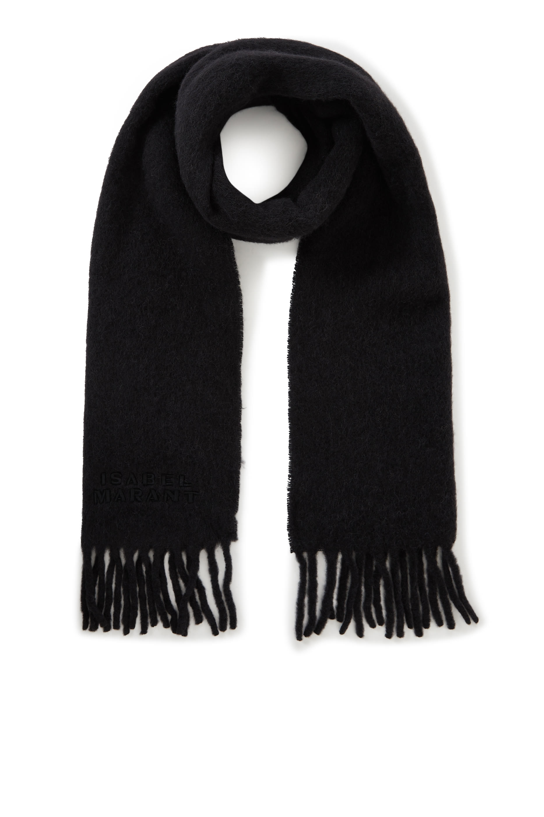 Firny Fringed Embroidered Scarf