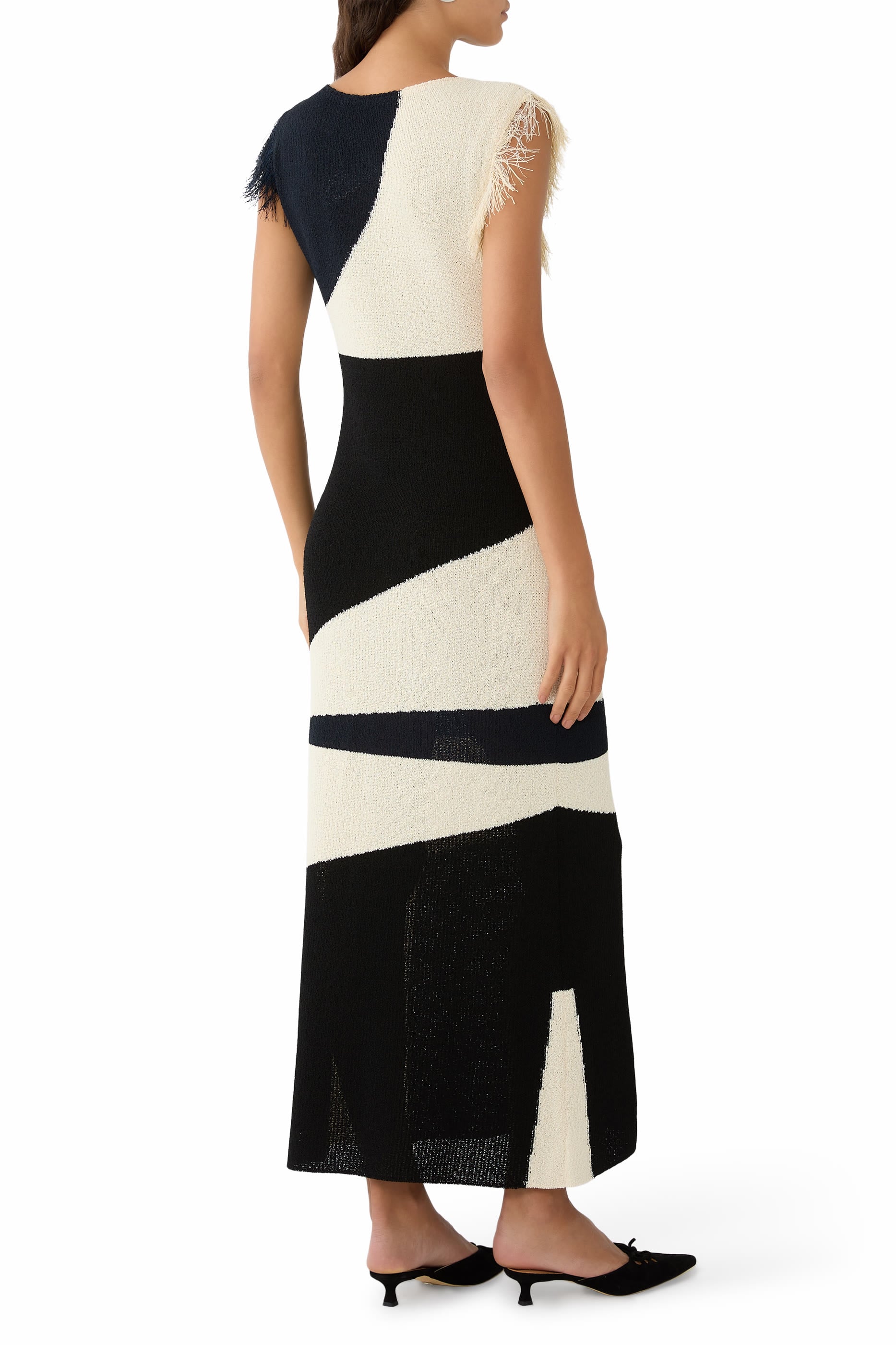 Textured Fringe Saskia Dress