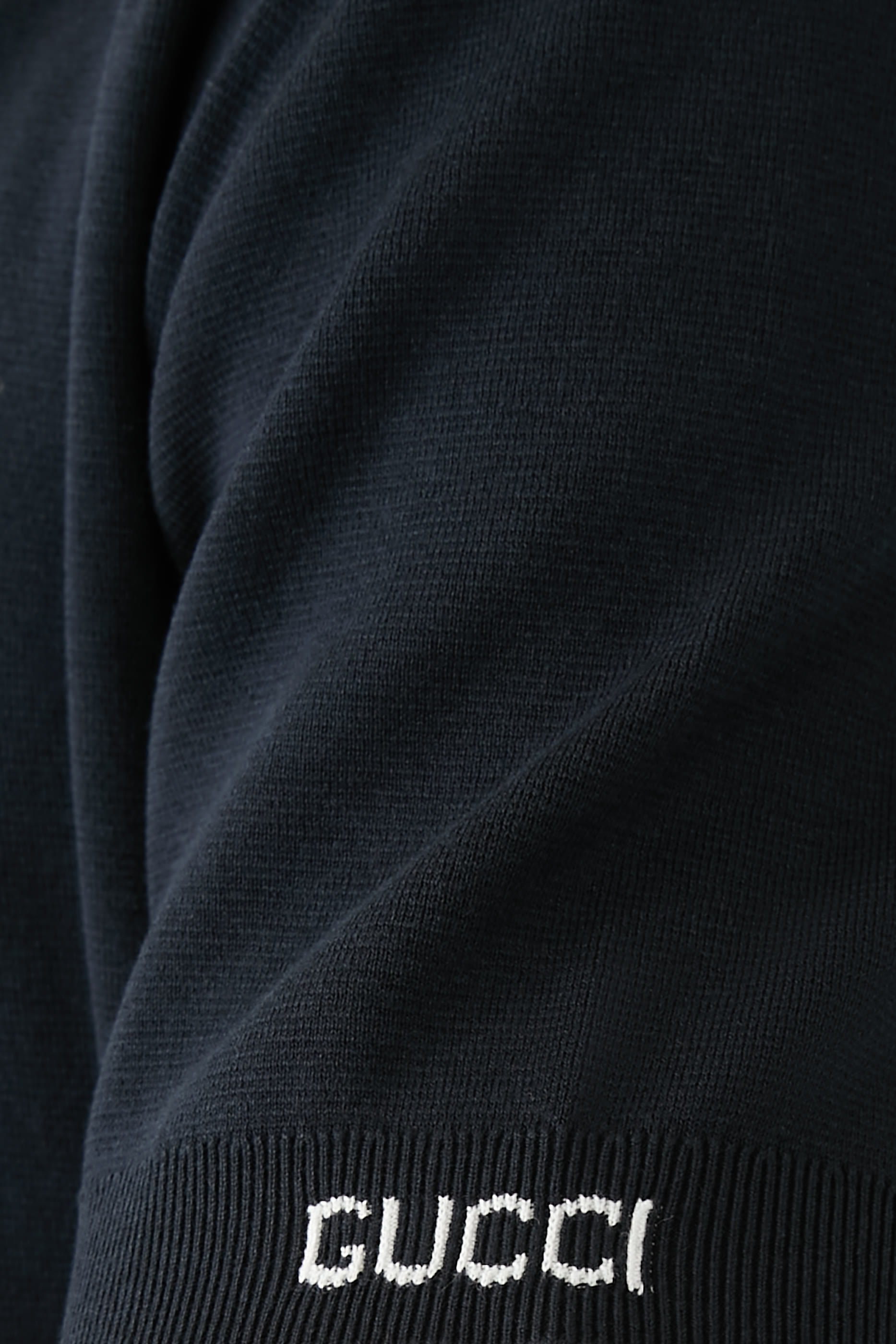 Silk Cotton Knit Polo Shirt