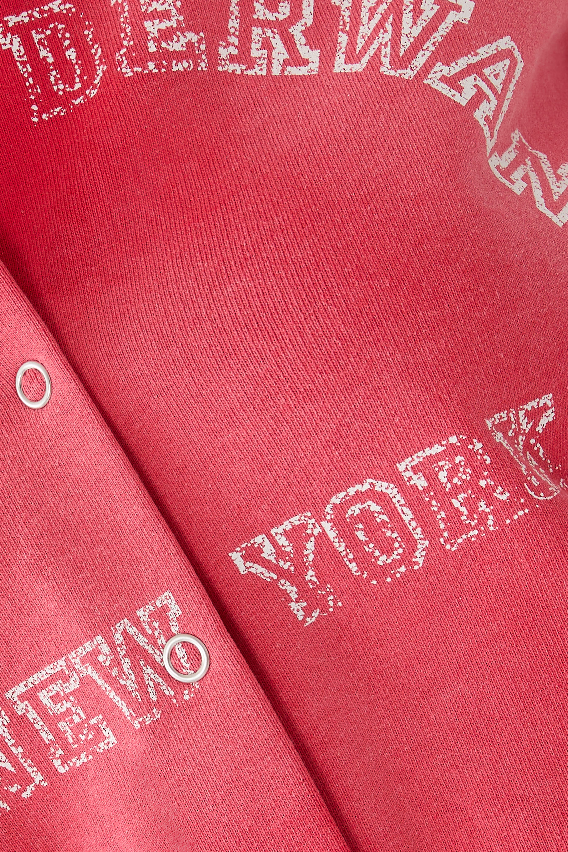 Shrunken Cotton Terry Cardigan