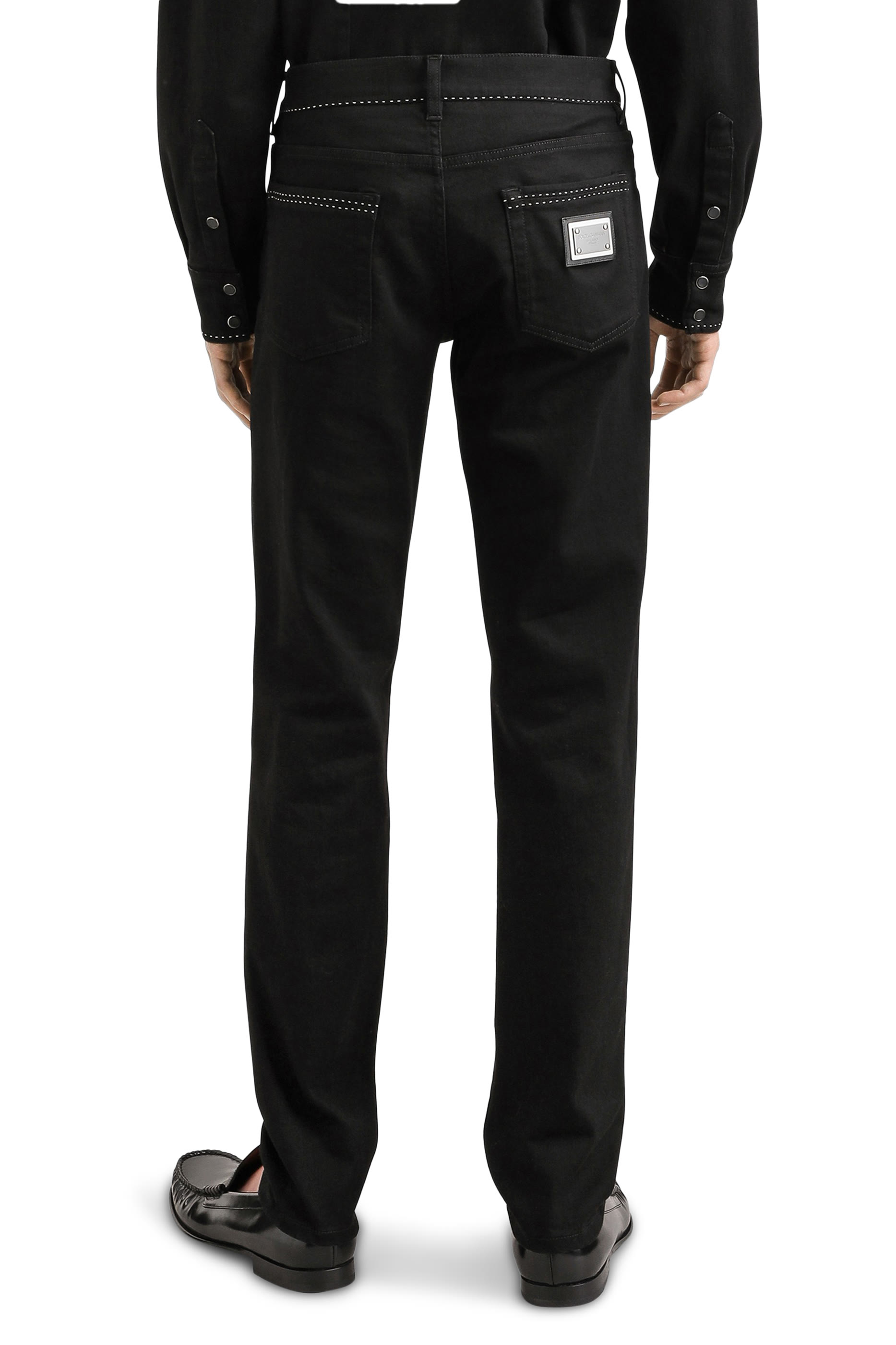 Slim-Fit Stretch Cotton Jeans